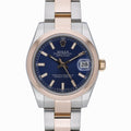 Rolex Datejust 31 178241 with blue dial and steel & rose gold case