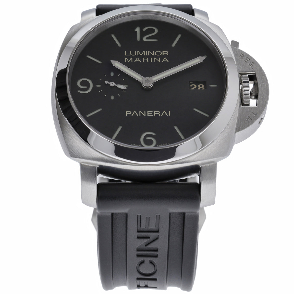 Panerai Luminor 1950 PAM00312 with black dial and steel case - product image 3