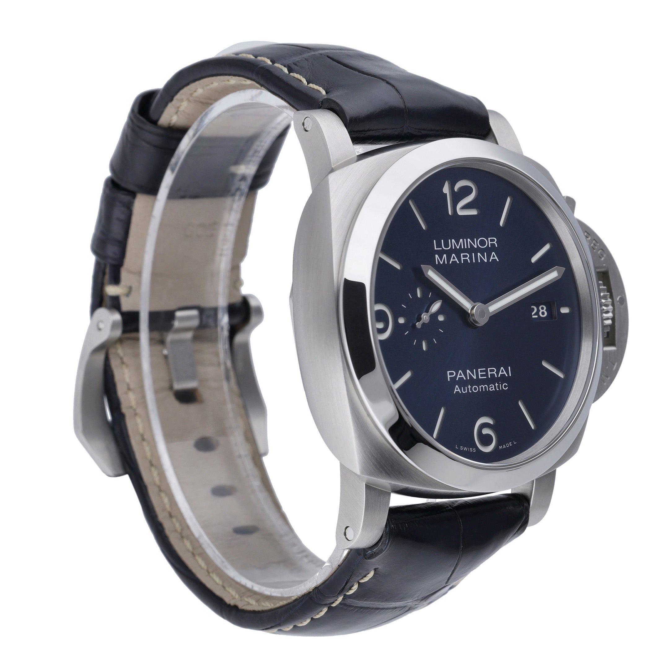 Panerai Luminor Marina PAM01313 with blue dial and steel case - product image 4