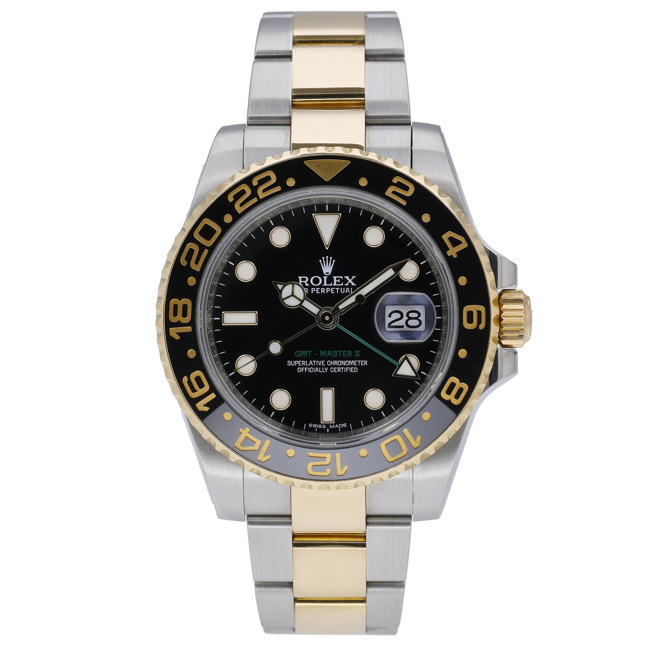 Rolex GMT-Master 116713LN with black dial and steel & yellow gold case - product image 2