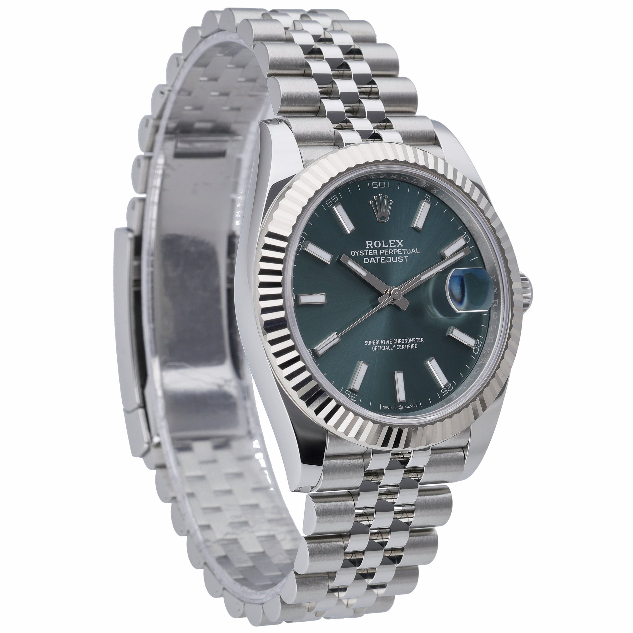 Rolex Datejust 41 126334 with green dial and steel & white gold case - product image 4