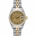 Rolex Datejust 69173 with champagne dial and steel & yellow gold case