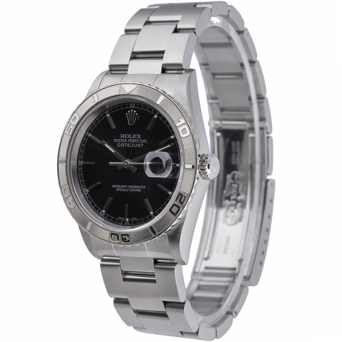 Rolex Turn-O-Graph 16264 with black dial and oystersteel case - product image 3