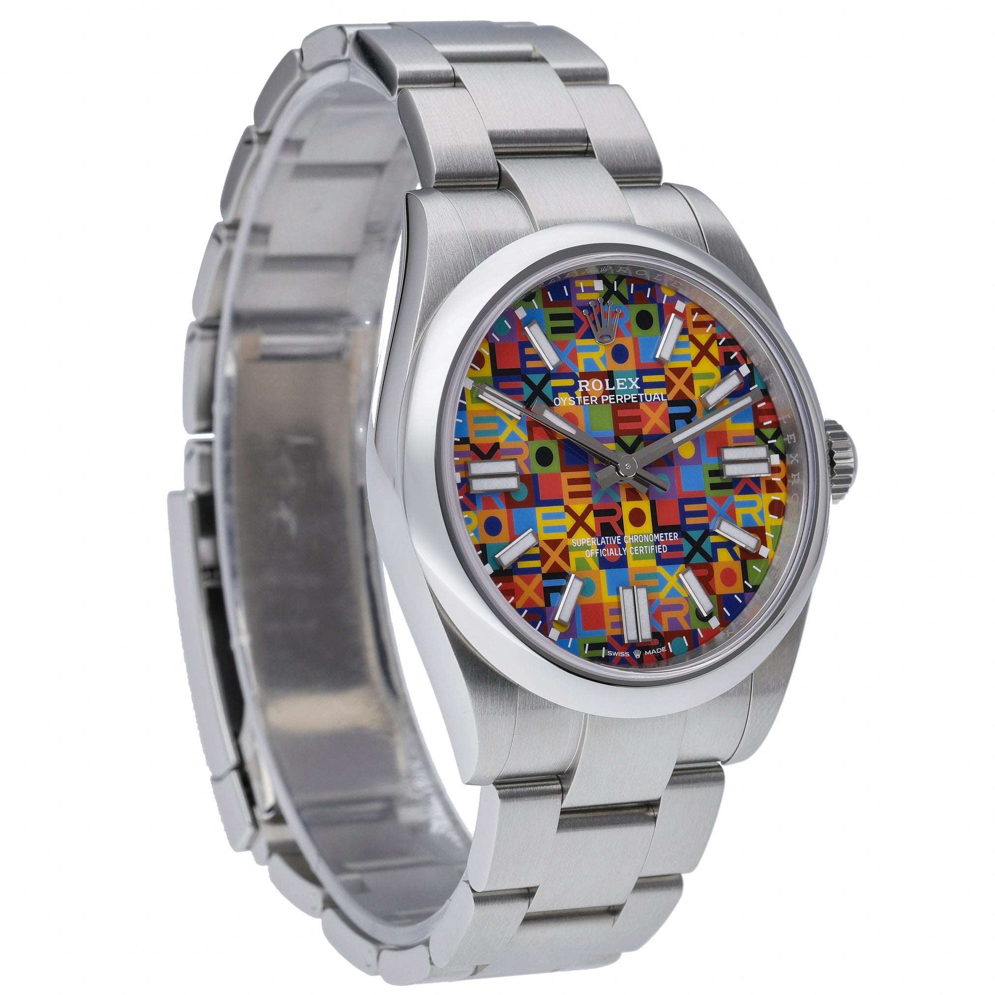 Rolex Rolex Oyster Perpetual 41 134300 with multicoloured jubilee motif dial and oystersteel case - product image 4