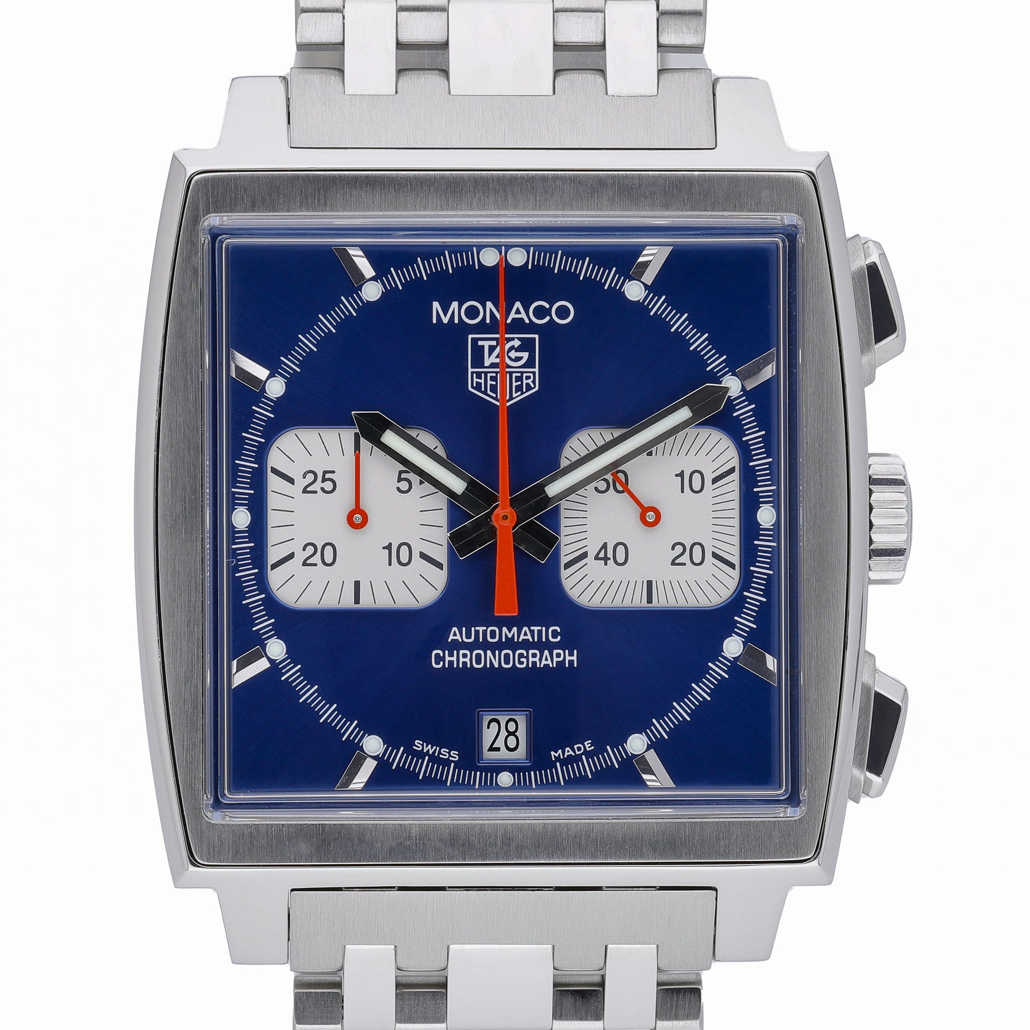 Tag Heuer Steve McQueen CW2113-0 with blue dial and steel case