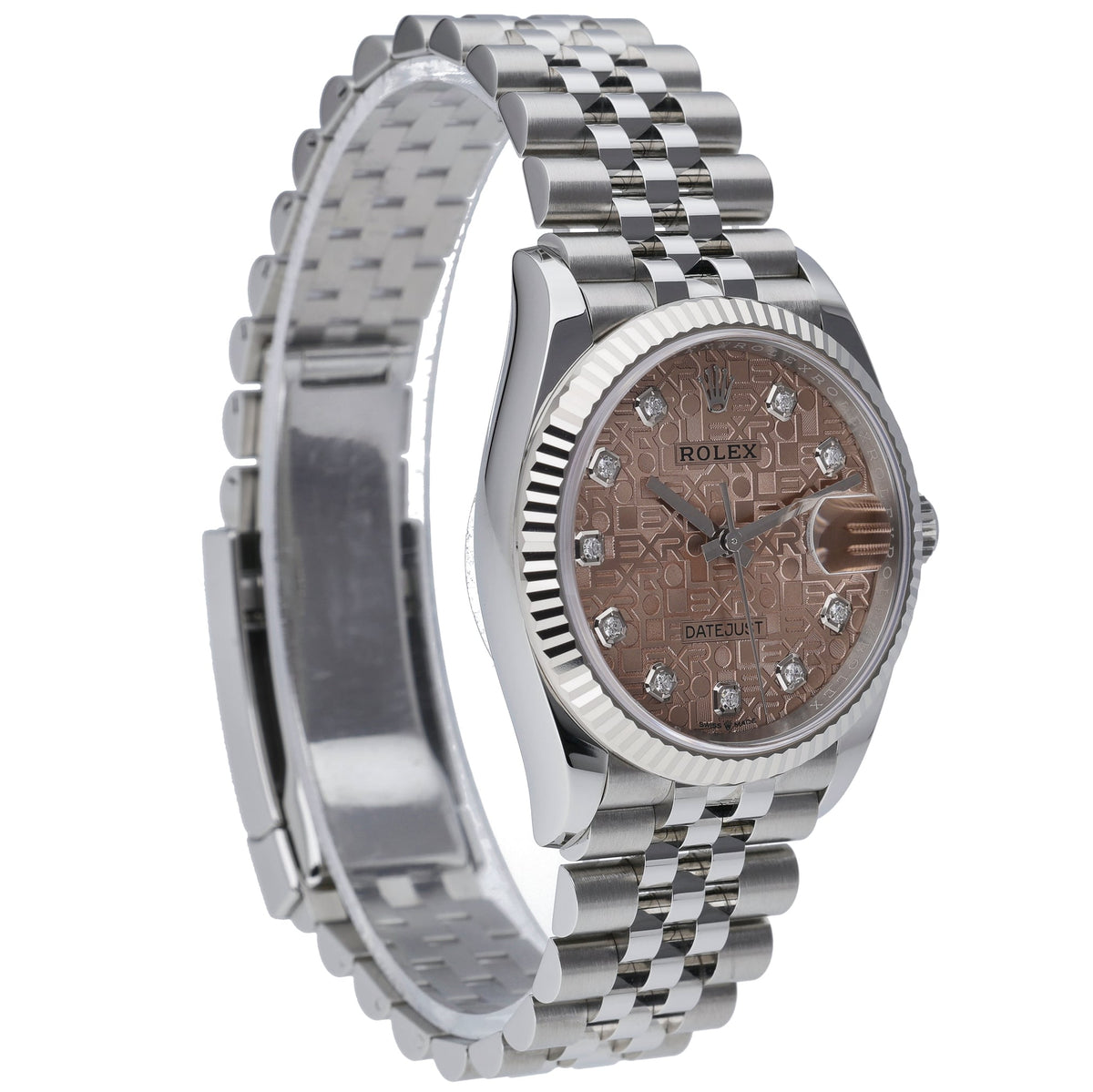 Rolex Datejust 36 126234 with pink jubilee dial and steel & white gold case - product image 4