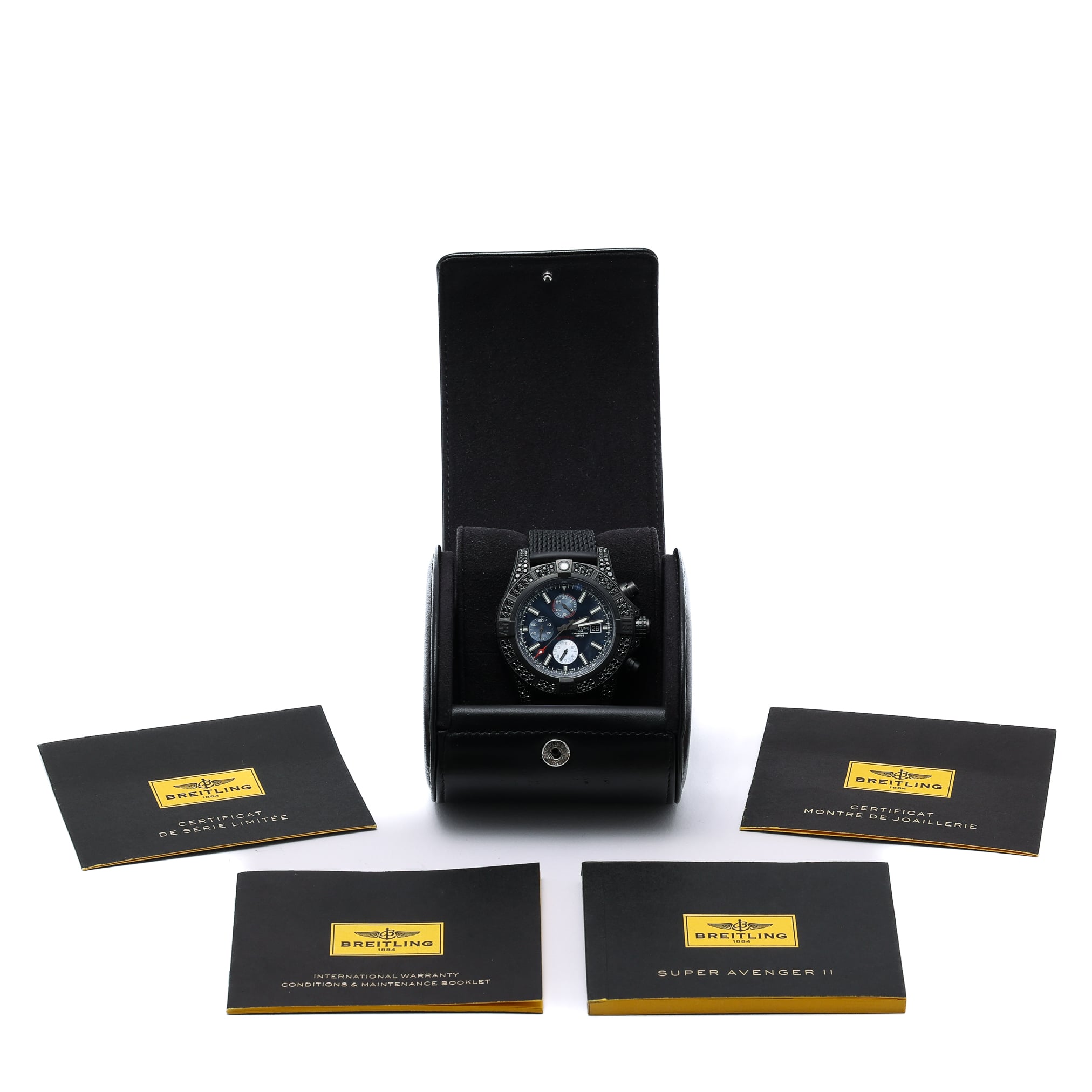 Breitling Super Avenger II M13371BU/BE52 with blue mop dial and steel case - product image 2