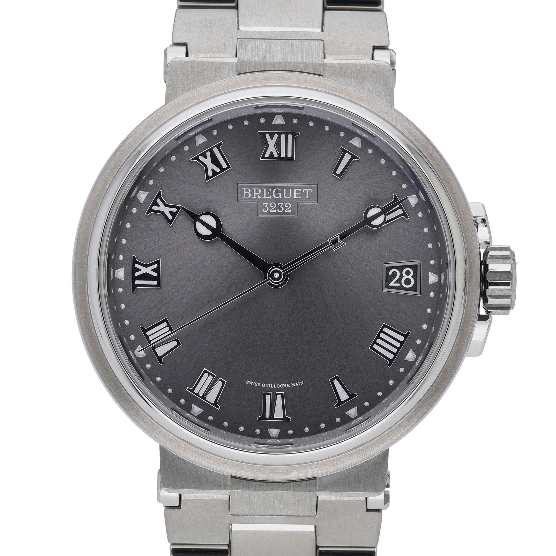 Breguet Marine 5517TI/G2/TZ0 with grey dial and titanium case