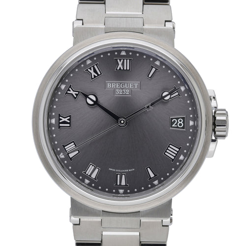 Breguet Marine 5517TI/G2/TZ0 with grey dial and titanium case