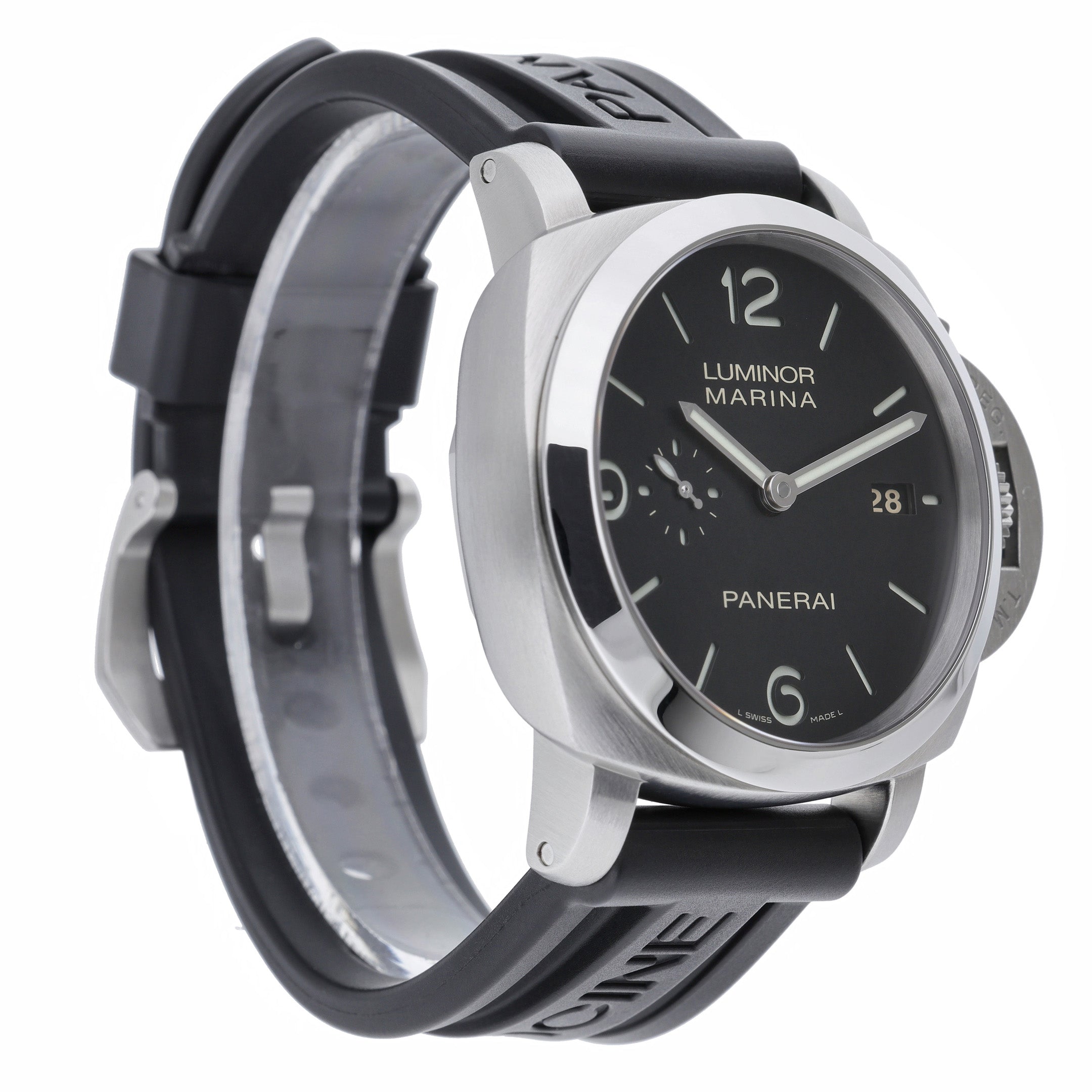 Panerai Luminor 1950 PAM00312 with black dial and steel case - product image 4