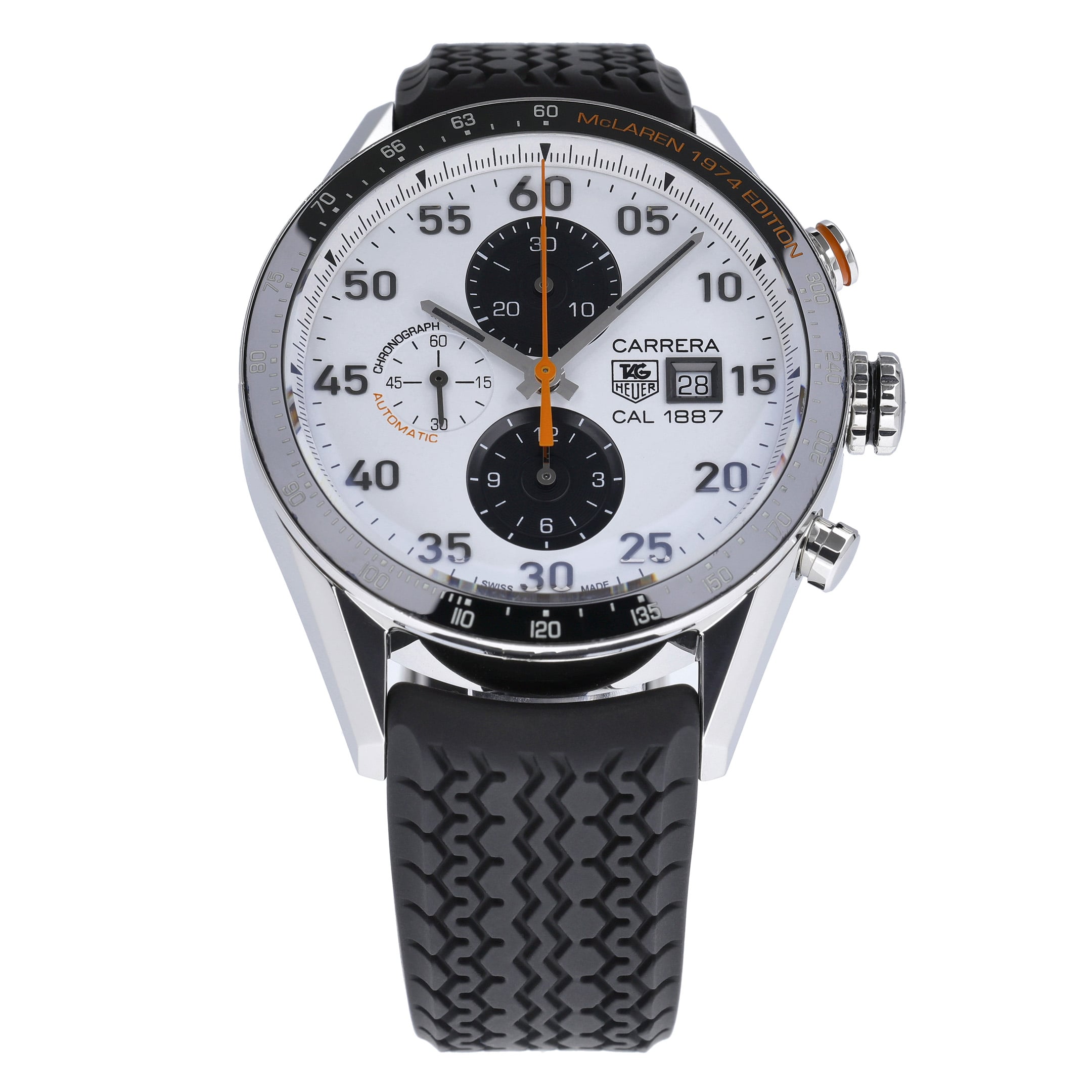 Tag Heuer Carrera CAR2A12 with white dial and steel case - product image 3