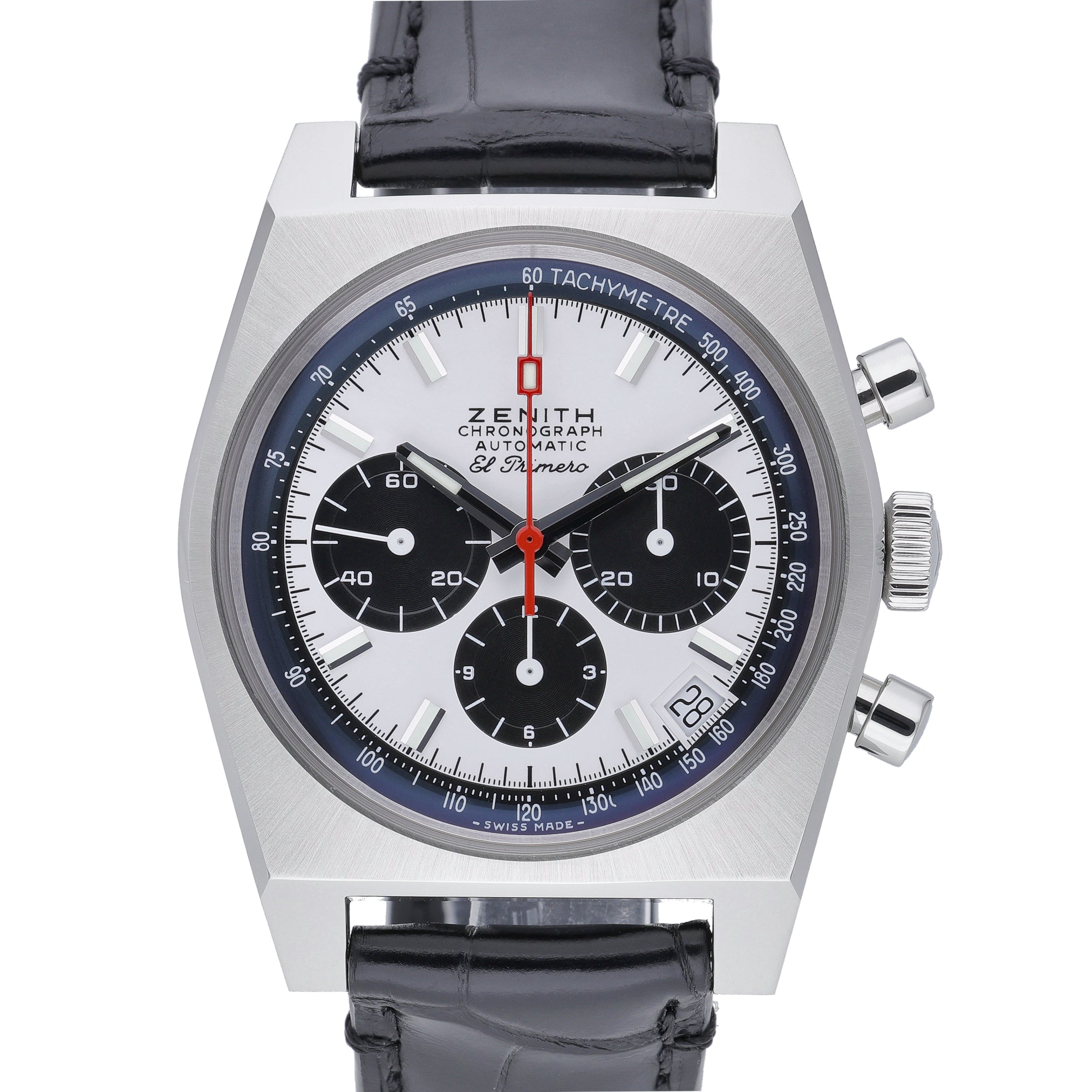 Zenith El Primero 03.A384.400/21.C815 with white dial and steel case