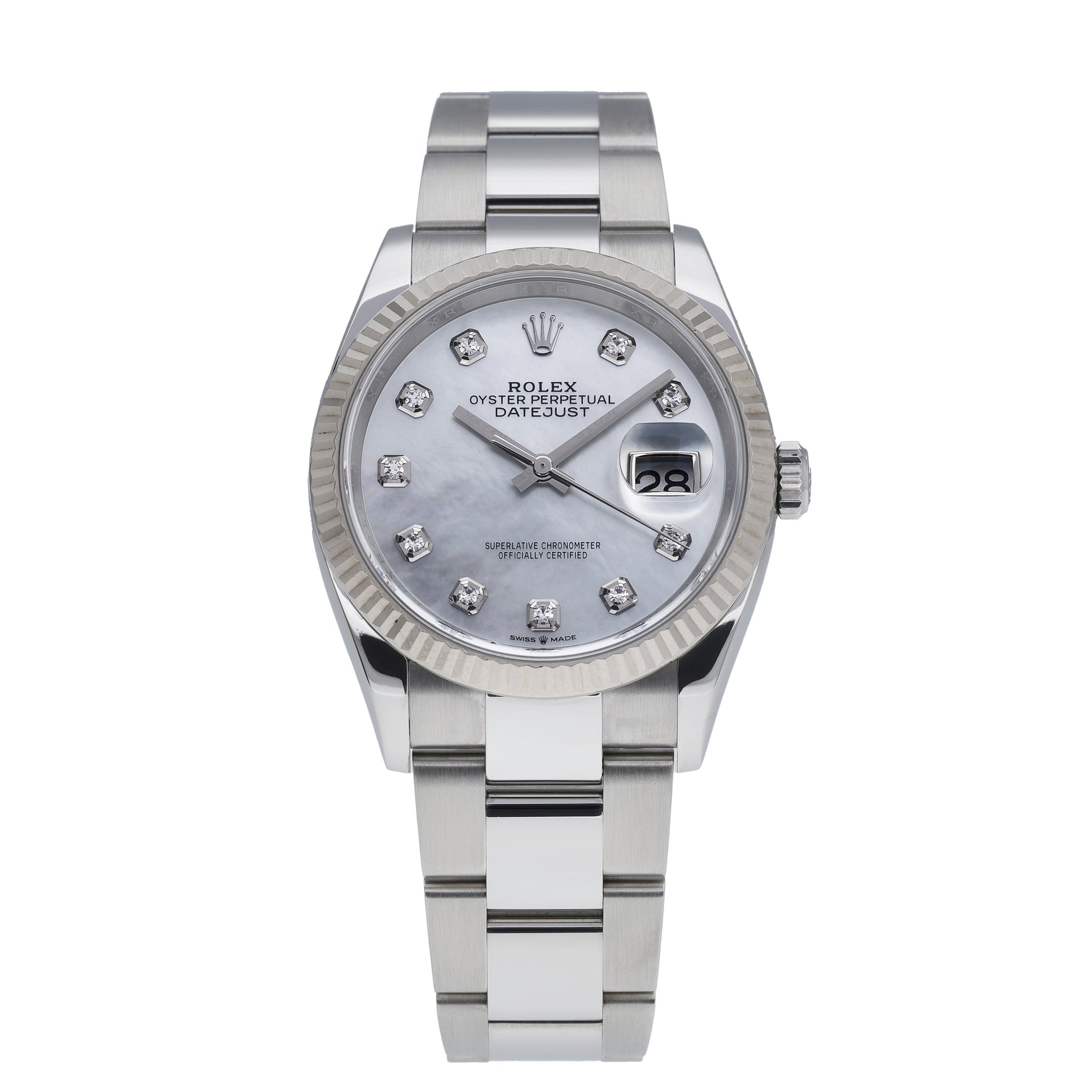 Rolex Datejust 36 126234 with mop diamond dial dial and steel & white gold case - product image 3