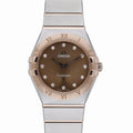 Omega Constellation 131.20.28.60.63.001 with brown dial and steel & rose gold case