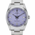Rolex Oyster Perpetual 126000 with lavender dial and oystersteel case