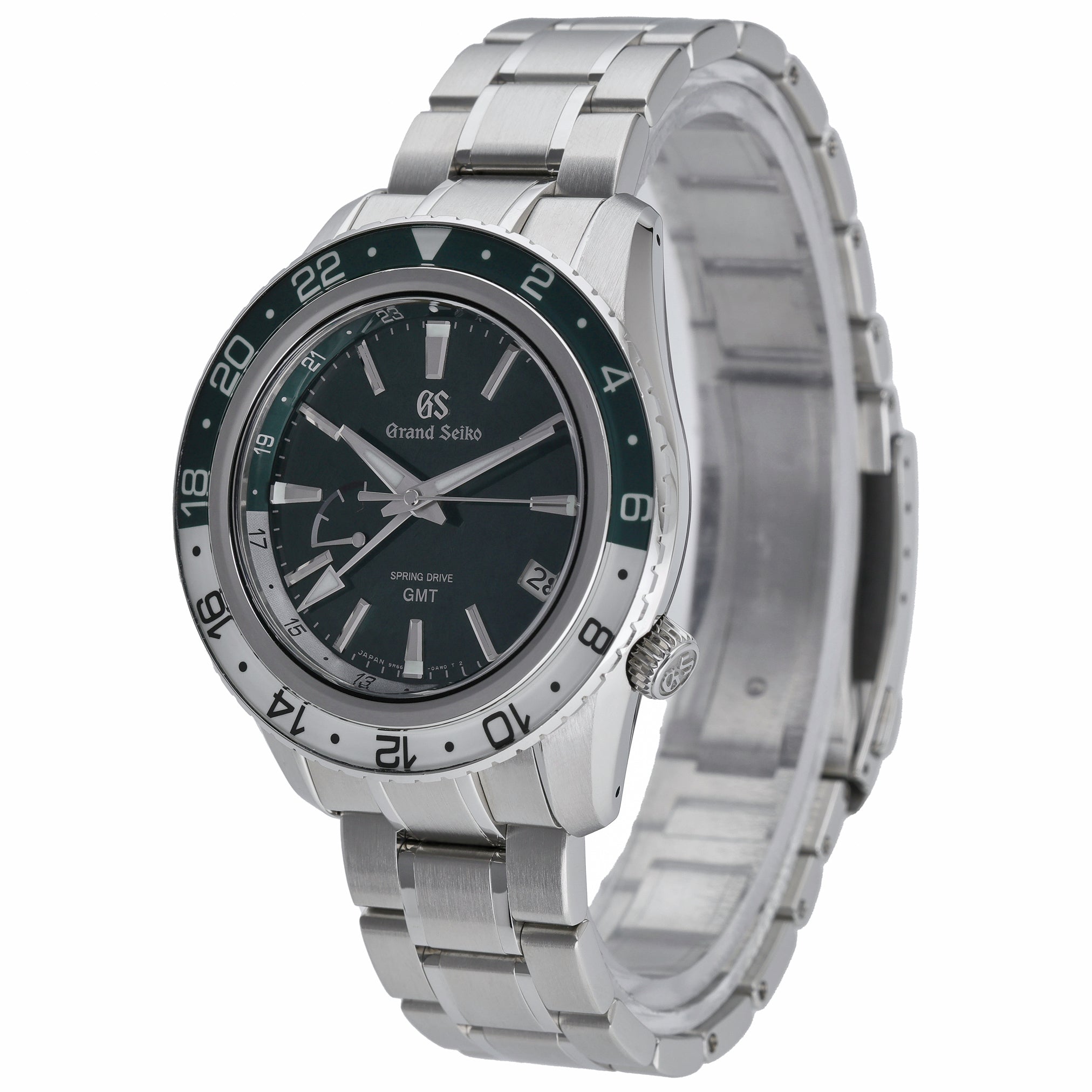 Grand Seiko Spring Drive GMT SBGE295G with green dial and steel case - product image 3