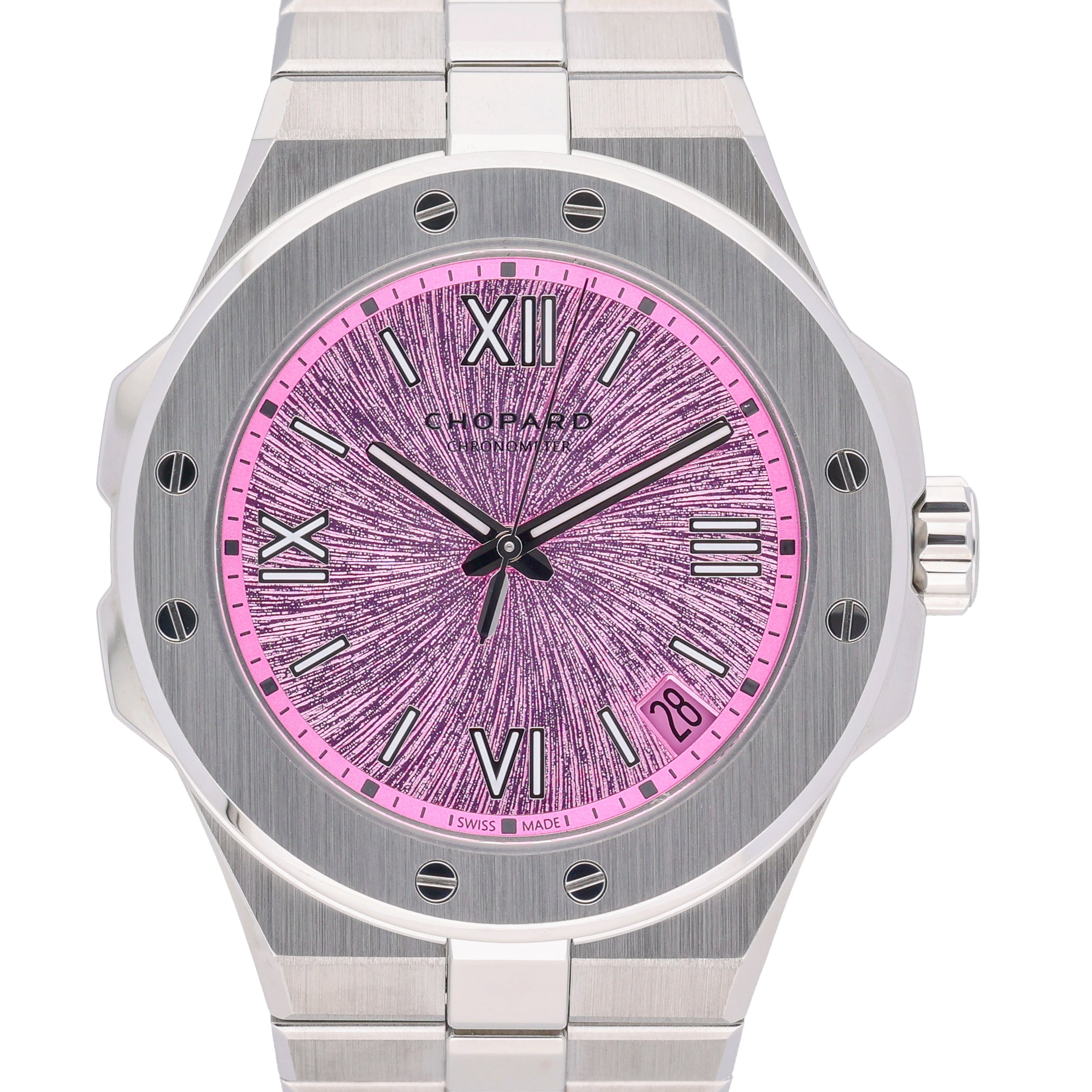 Chopard Alpine Eagle 298600-3022 with pink dial and steel case - product image 3