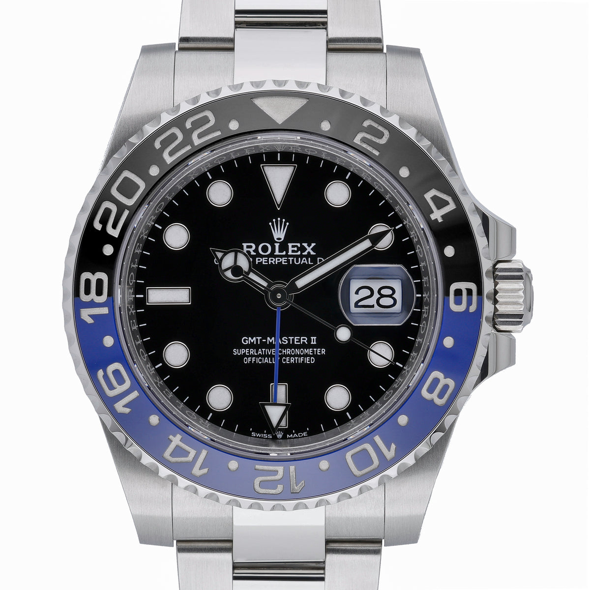 Rolex GMT-Master II 126710BLNR with black dial and oystersteel case
