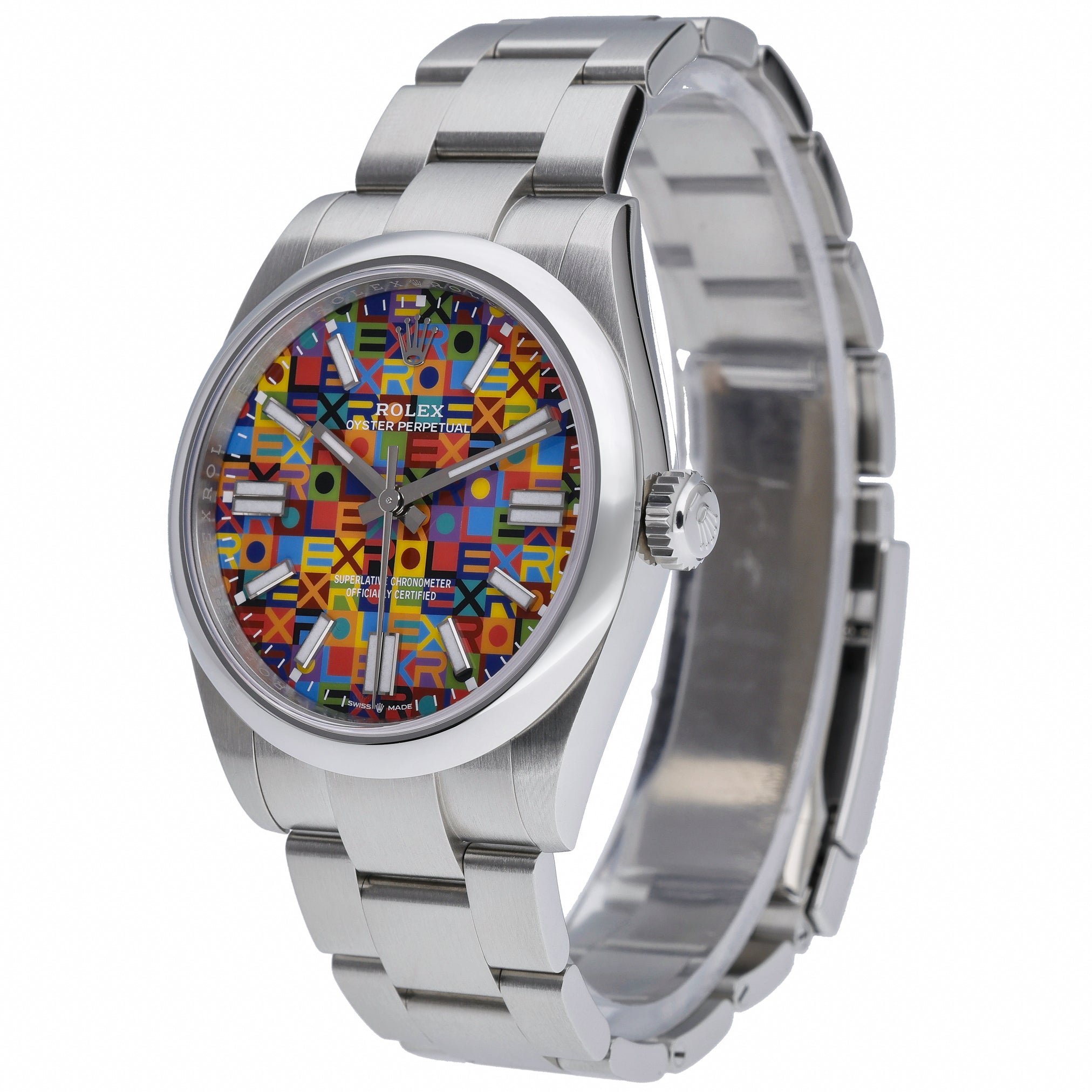 Rolex Rolex Oyster Perpetual 41 134300 with multicoloured jubilee motif dial and oystersteel case - product image 3