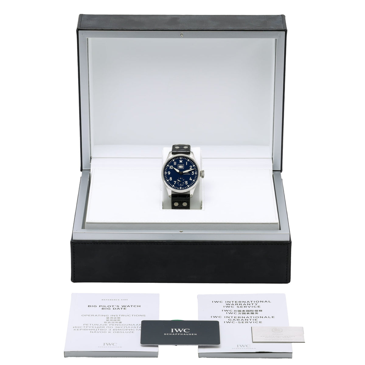 IWC Big Pilot’s Watch Big Date Edition “150 Years” IW510503 with blue dial and steel case - product image 2