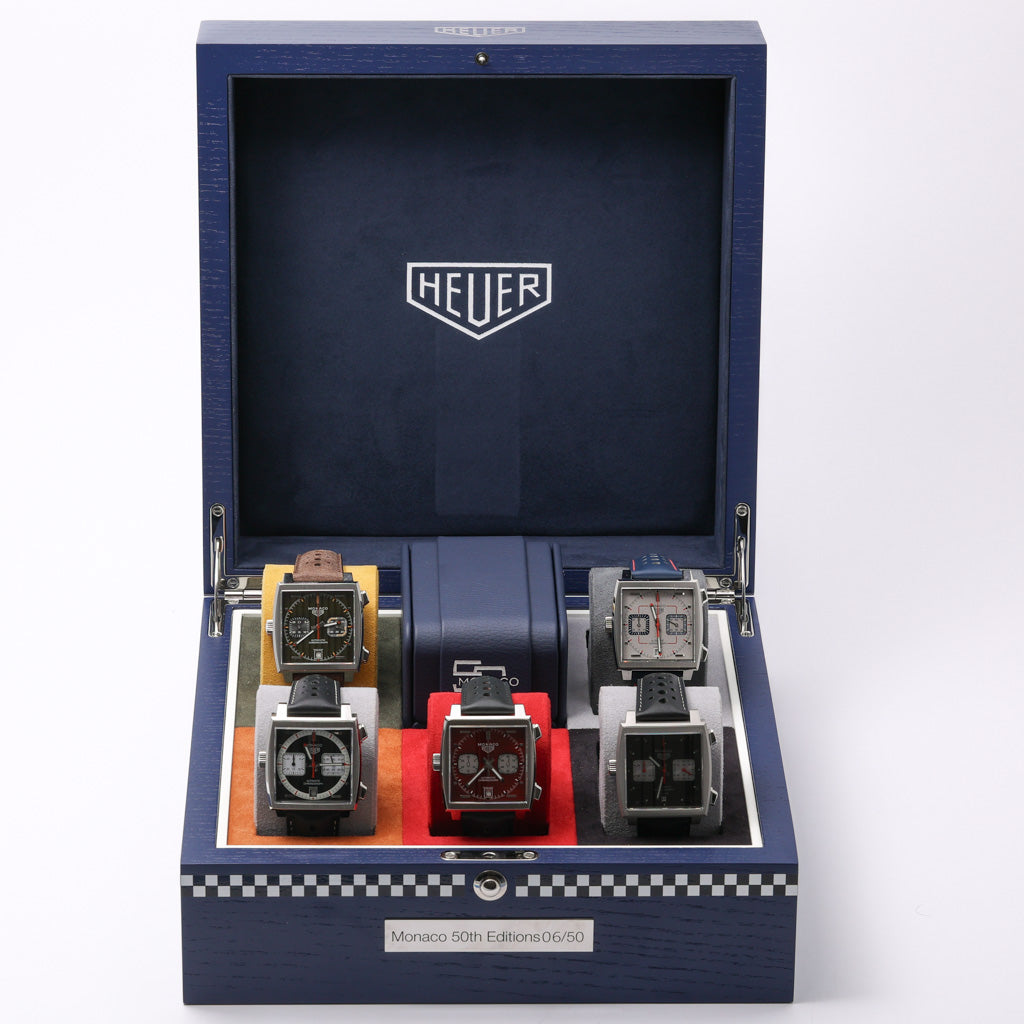 Tag Heuer Monaco CAW211V with green dial and steel case