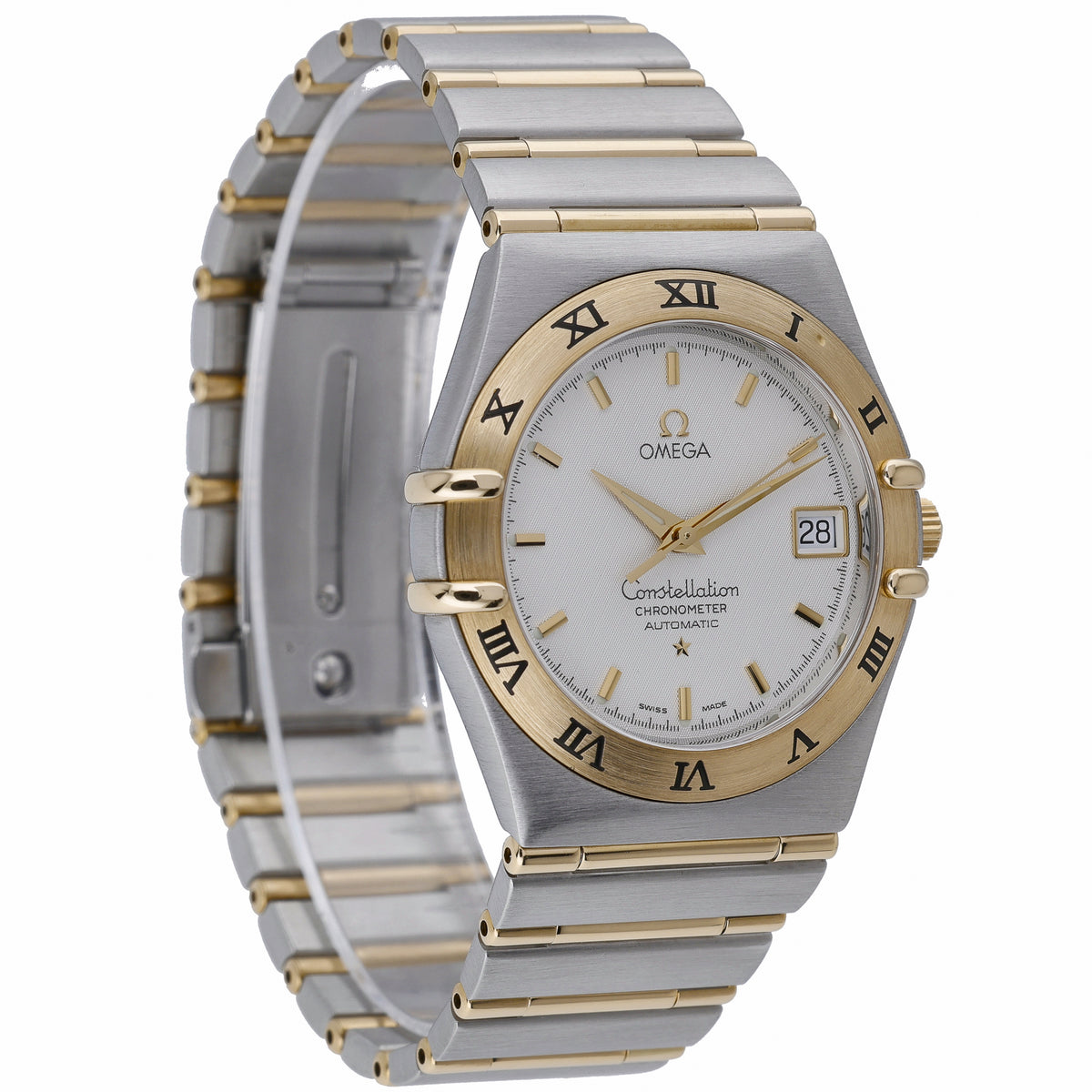 Omega Constellation 368.1201 with champagne dial and steel & yellow gold case - product image 4