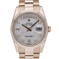 Rolex Day-Date 118235 with meteorite dial and 18ct rose gold case