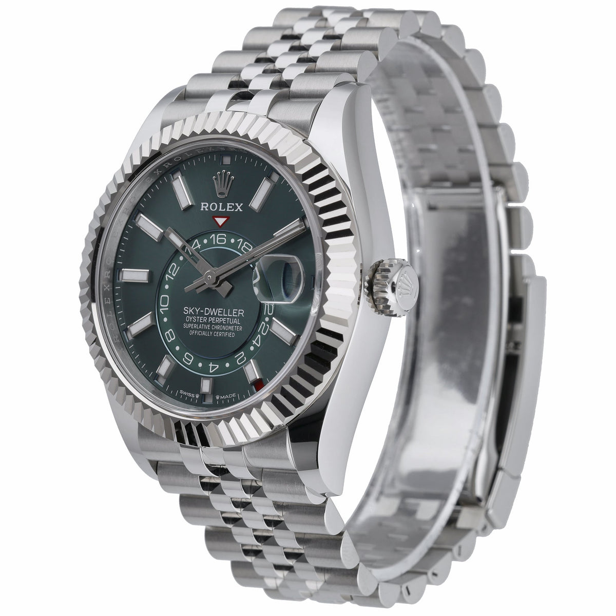 Rolex Sky-Dweller 336934 with green dial and steel & white gold case - product image 3