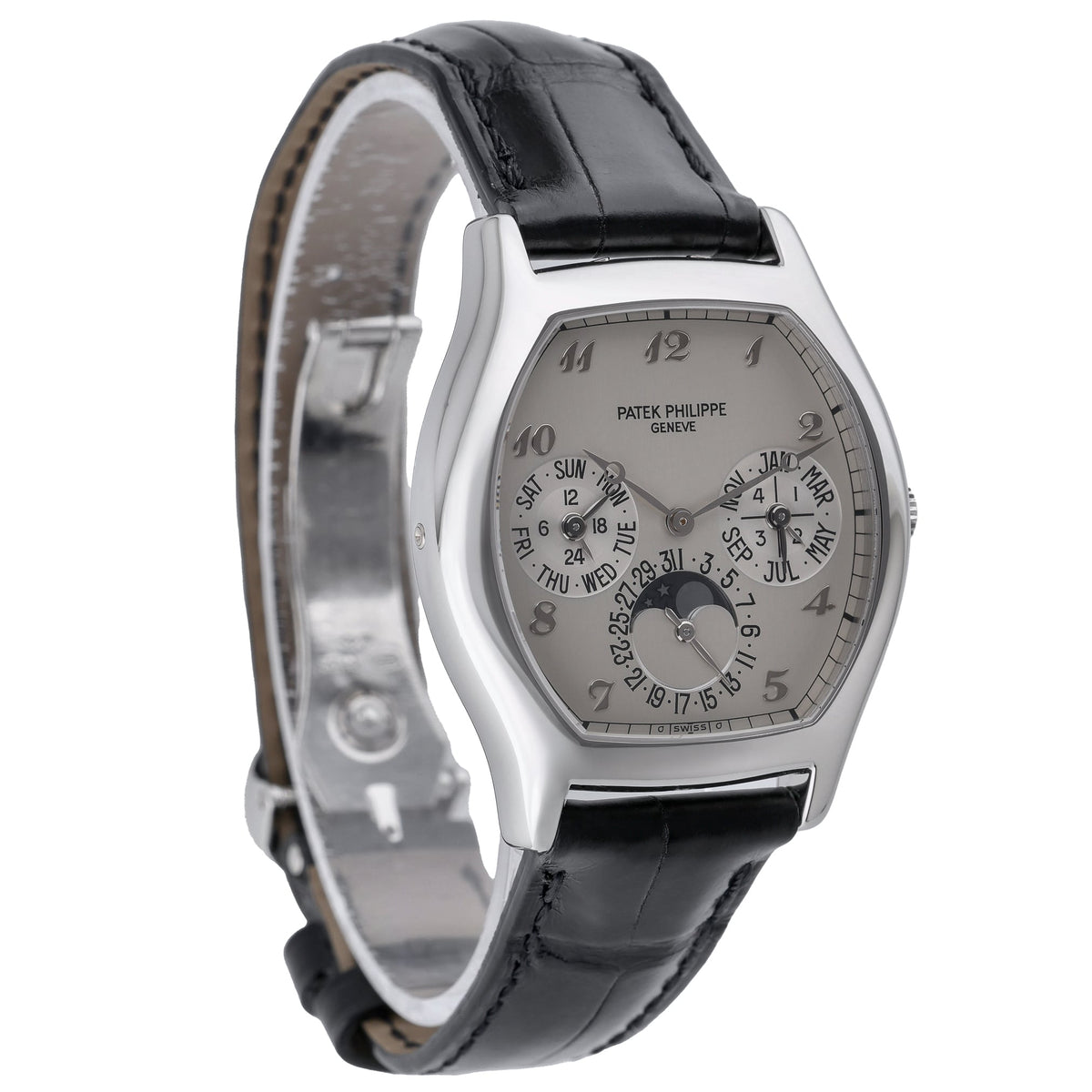 Patek Philippe Perpetual Calendar 5040P-013 with white dial and platinum case - product image 4