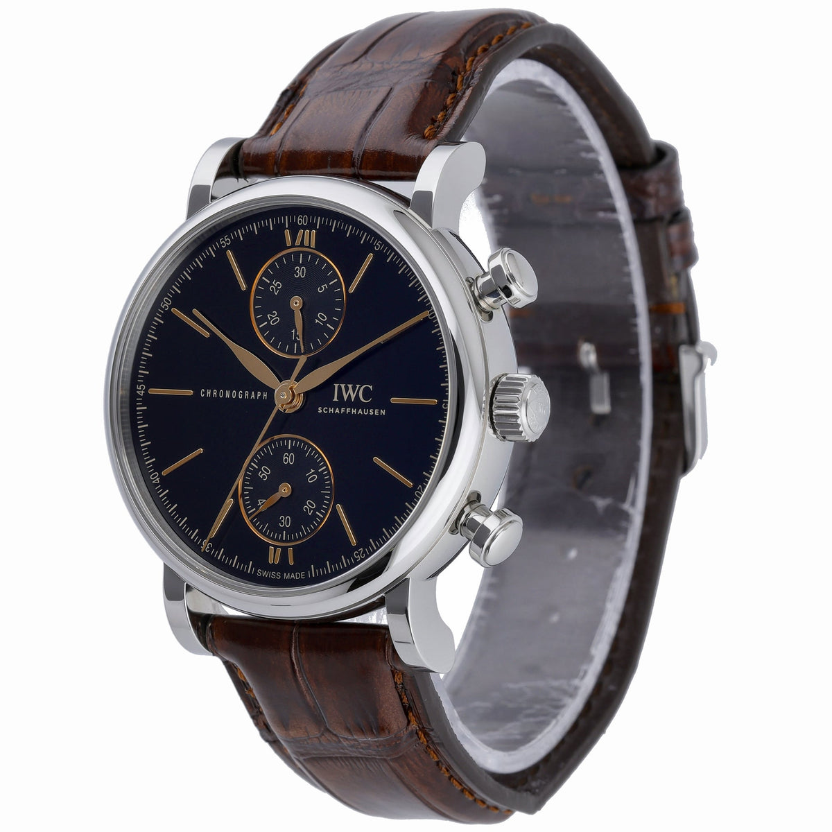 IWC Portofino Chronograph IW391404 with black dial and steel case - product image 3