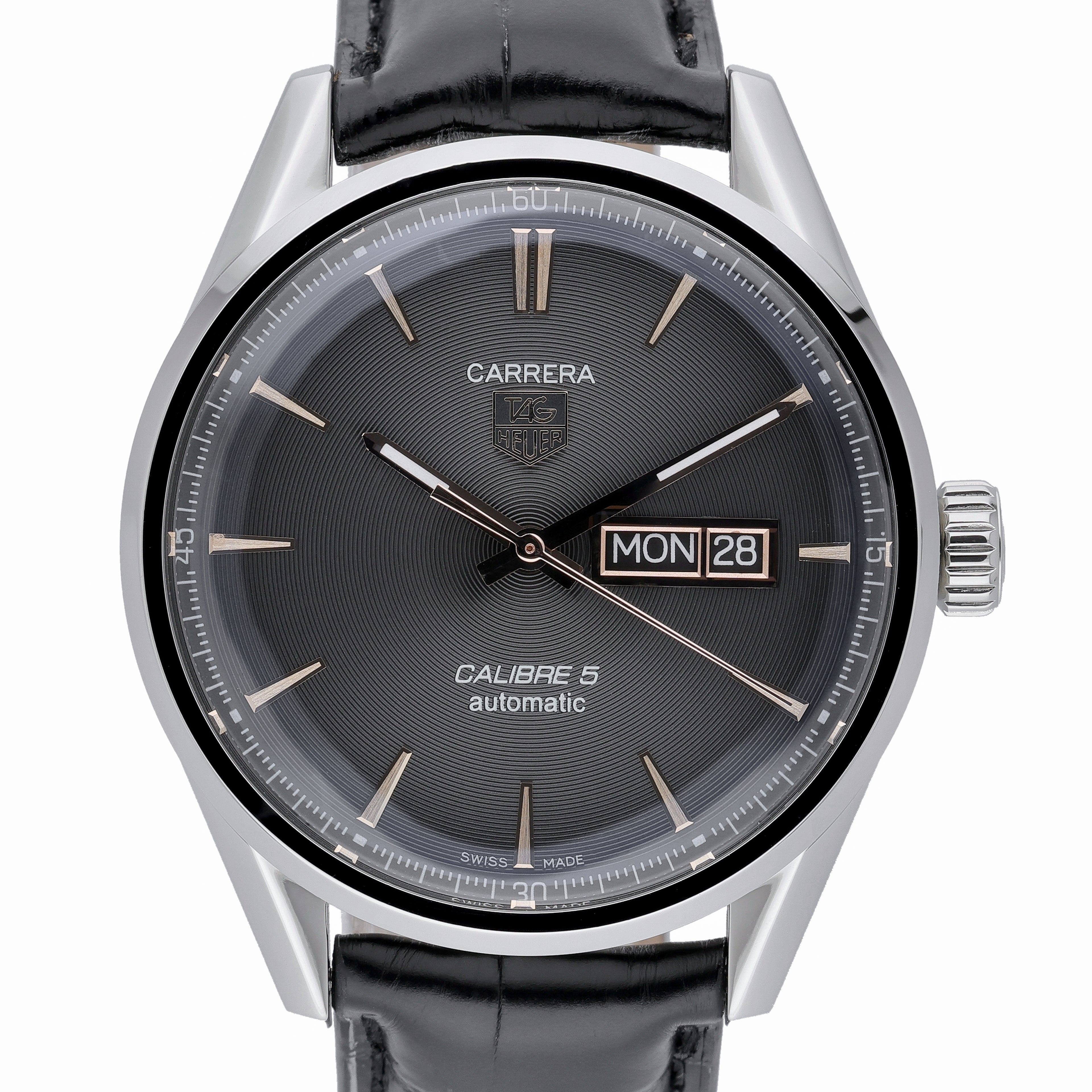 Tag Heuer Carrera WAR201C with black dial and steel case
