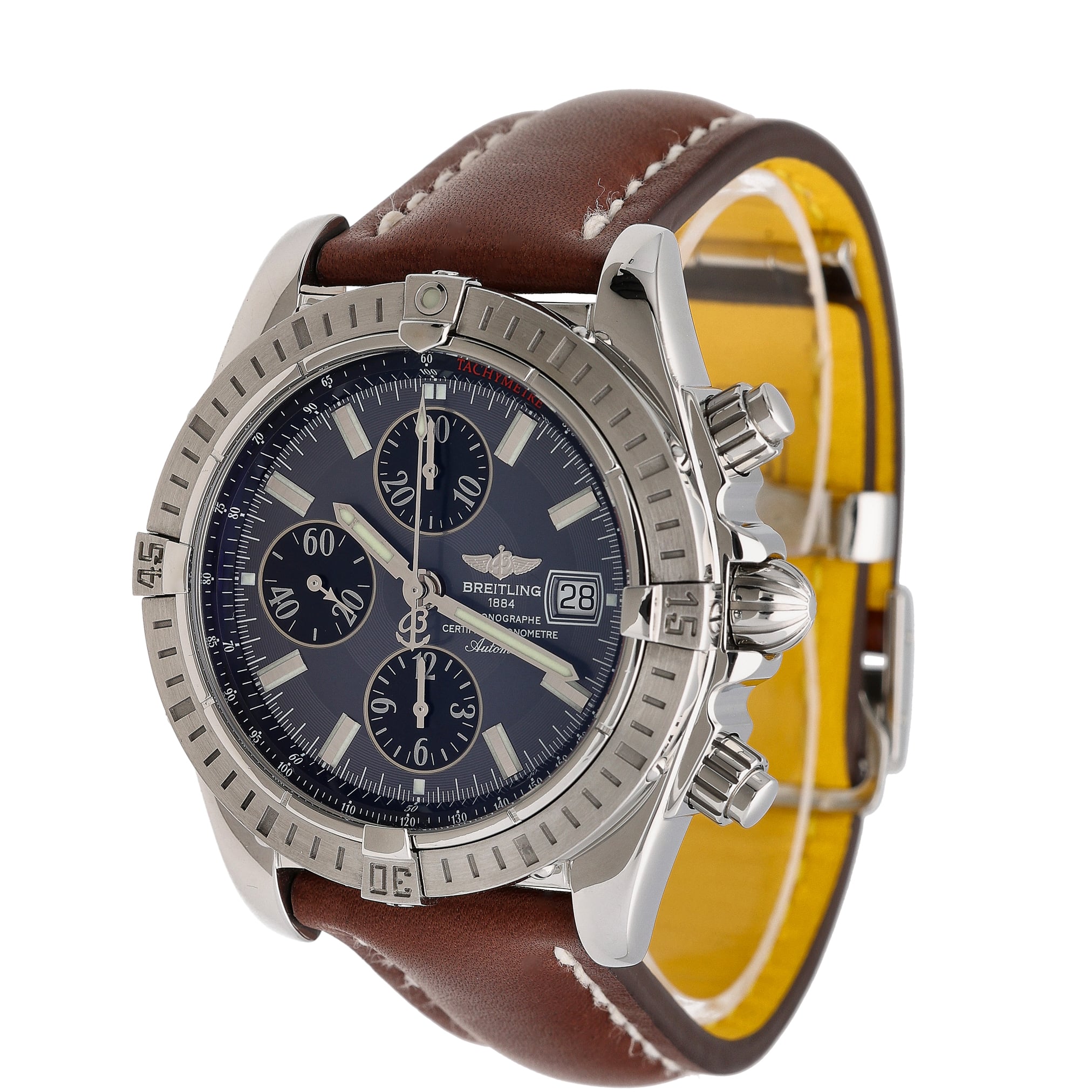 Breitling Chronomat Evolution A13356 with blue dial and steel case - product image 4