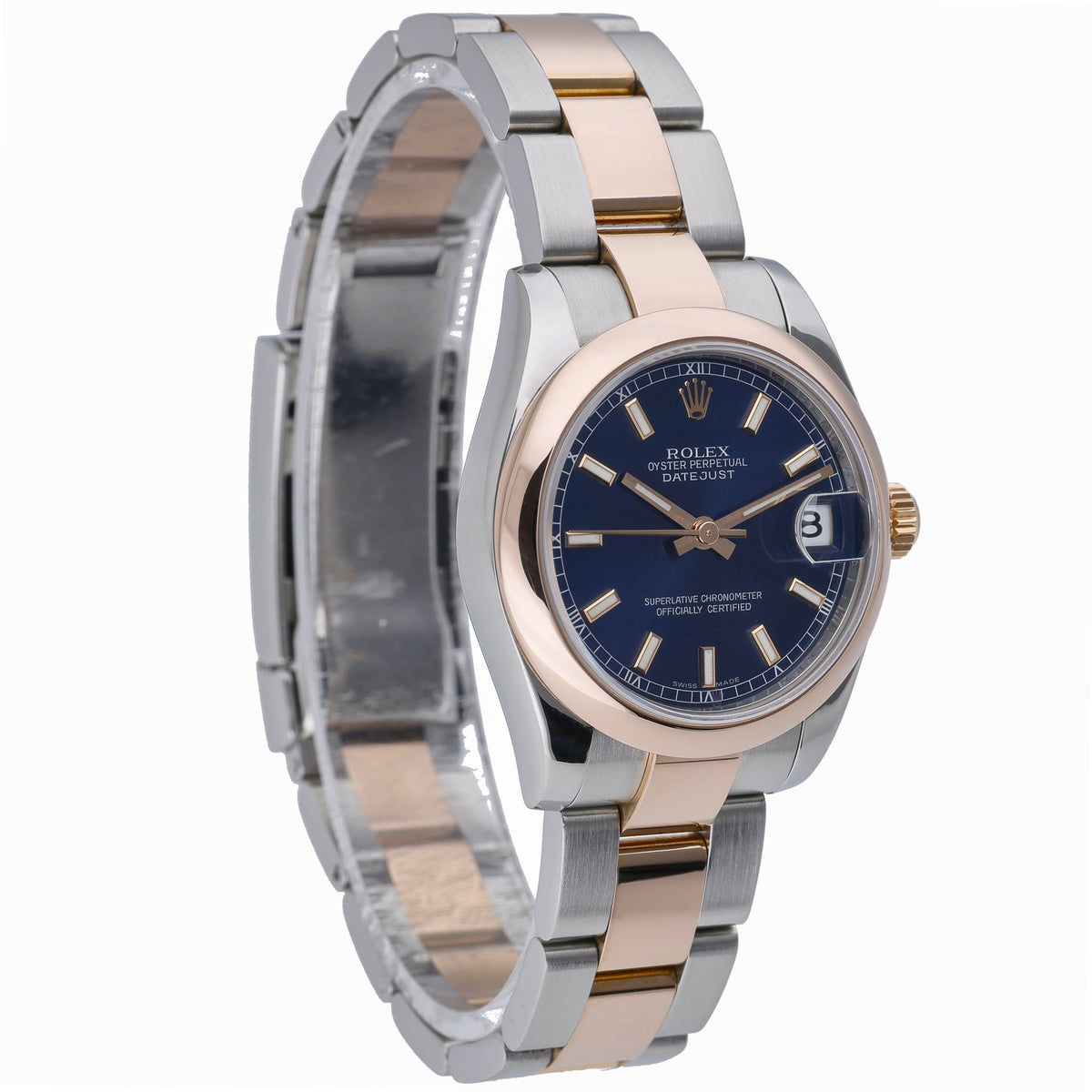 Rolex Datejust 31 178241 with blue dial and steel & rose gold case - product image 4