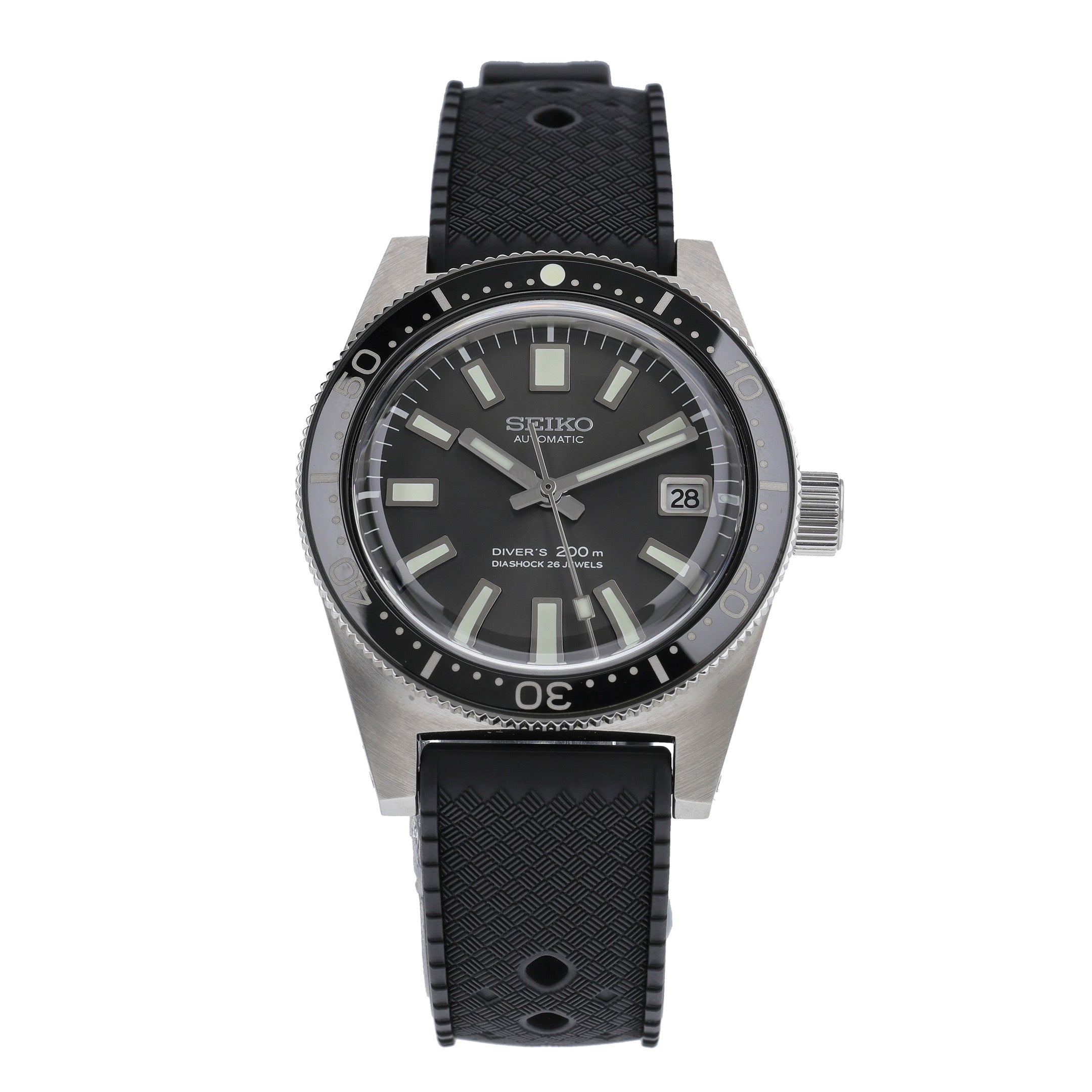 Seiko 1965 62MAS re-creation SJE093J1 with black dial and steel case - product image 3