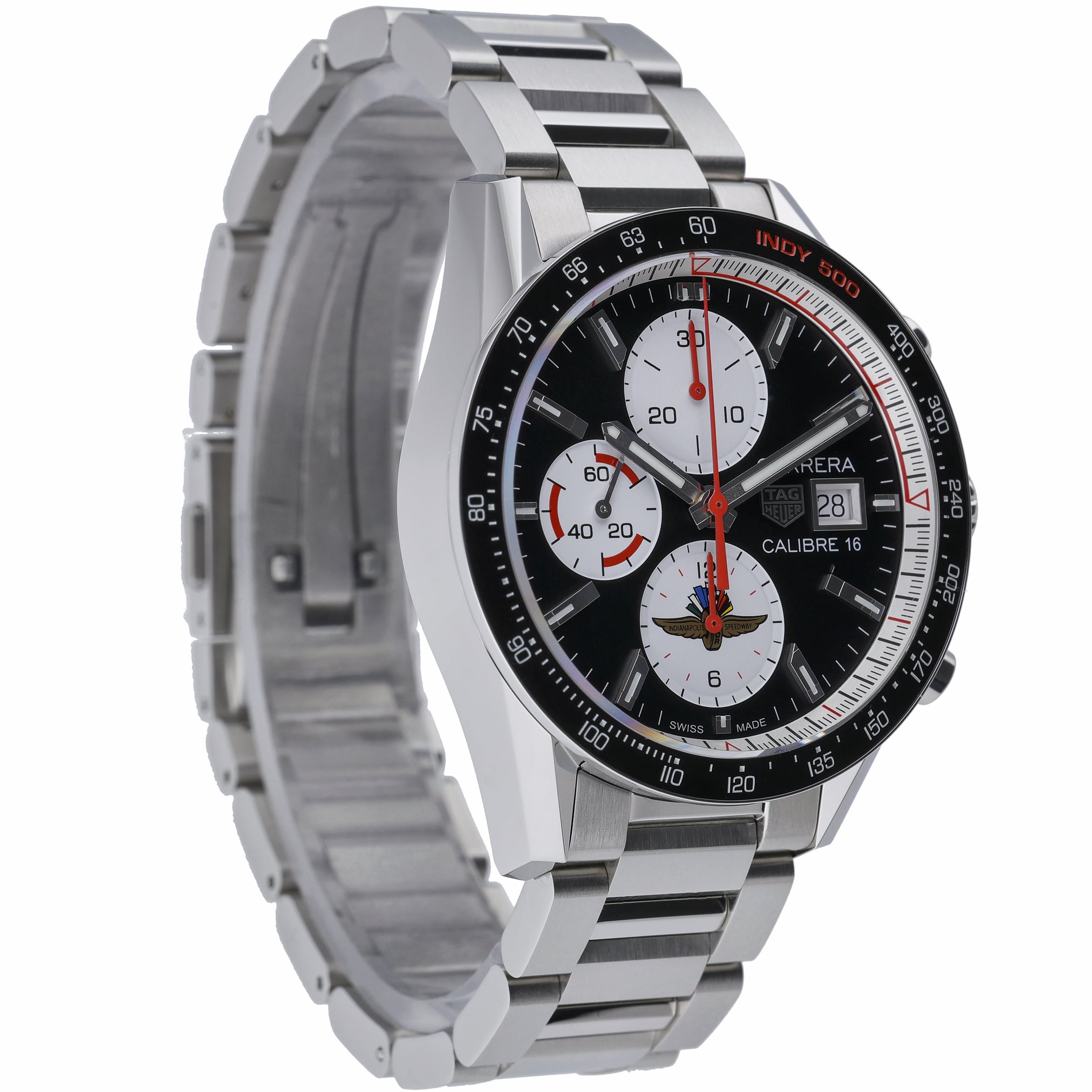 Tag Heuer Calibre 16 CV201AS with black dial and steel case - product image 4