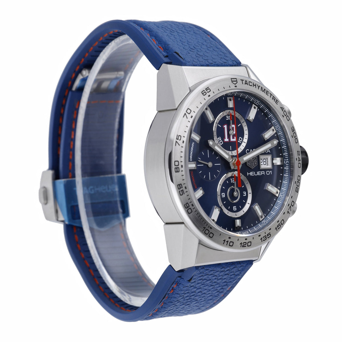 Tag Heuer Tom Brady Special Edition CAR201R with blue dial and steel case - product image 4