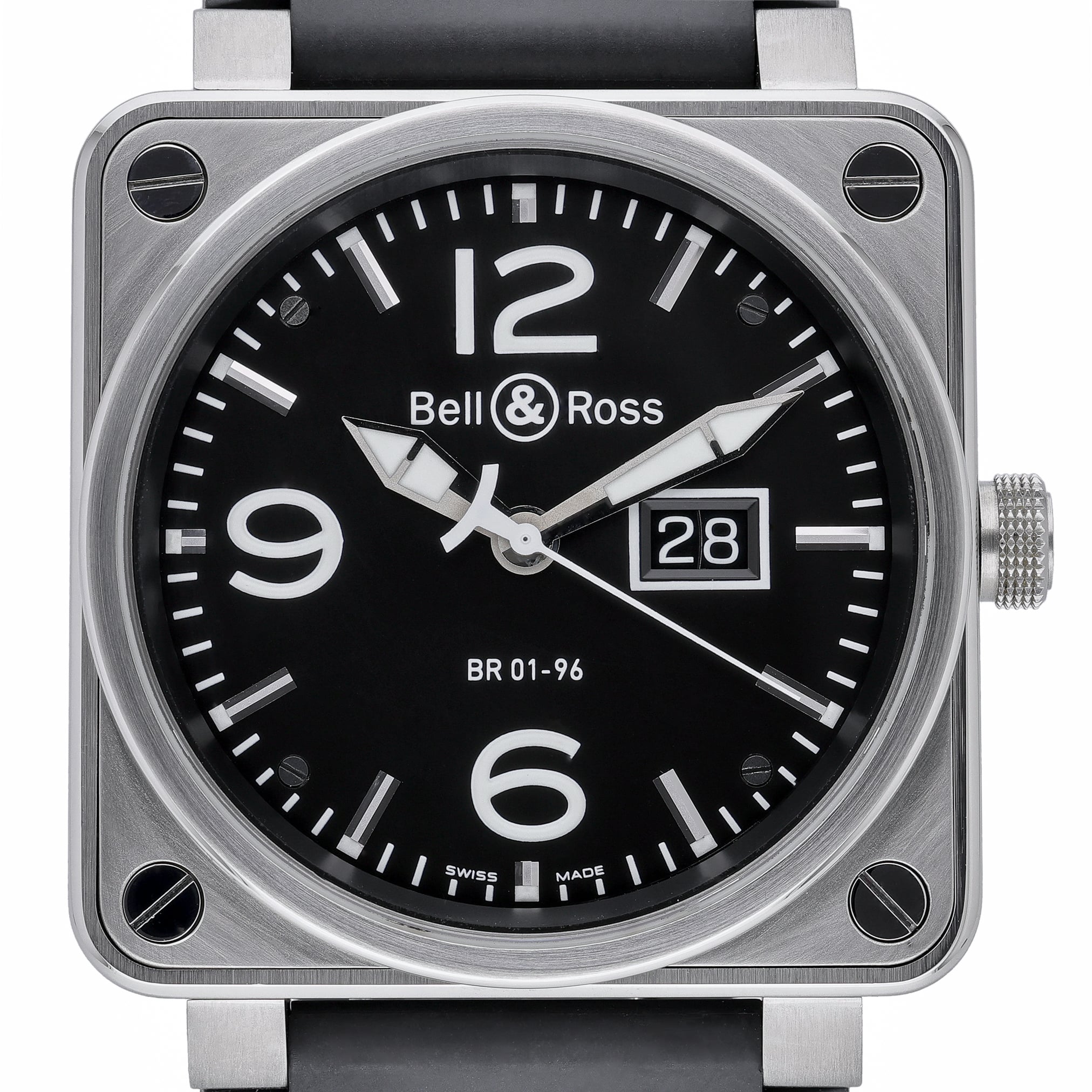Bell & Ross BR 01-96 BR 01-96 with black dial and steel case