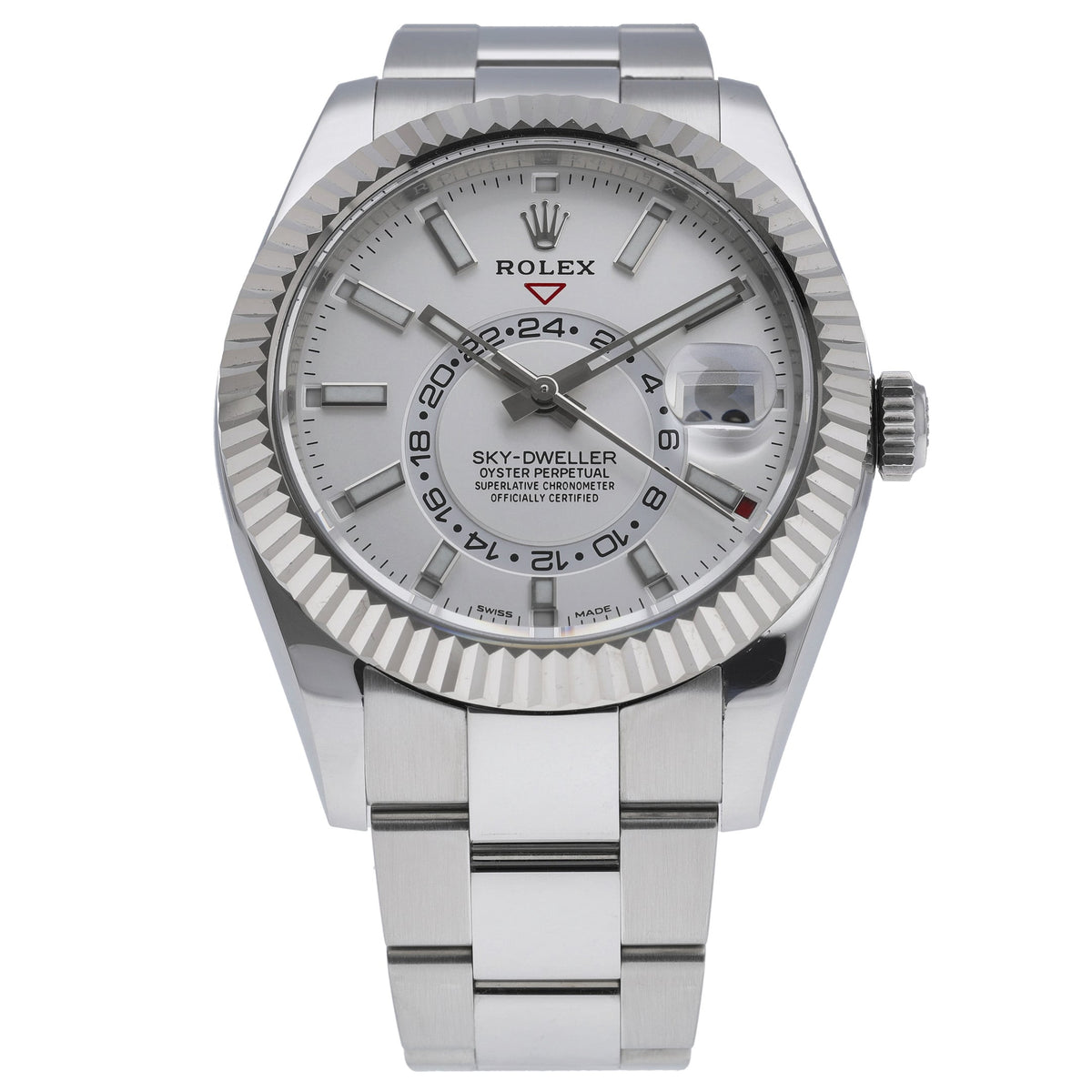 Rolex Sky-Dweller 326934 with white dial and steel & white gold case - product image 3