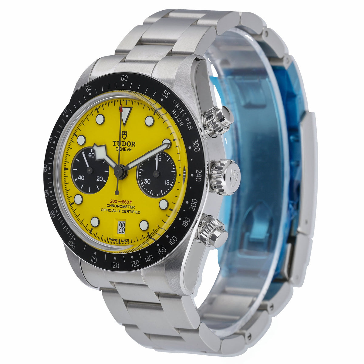 Tudor Bumble Bee 79310N with yellow dial and steel case - product image 3