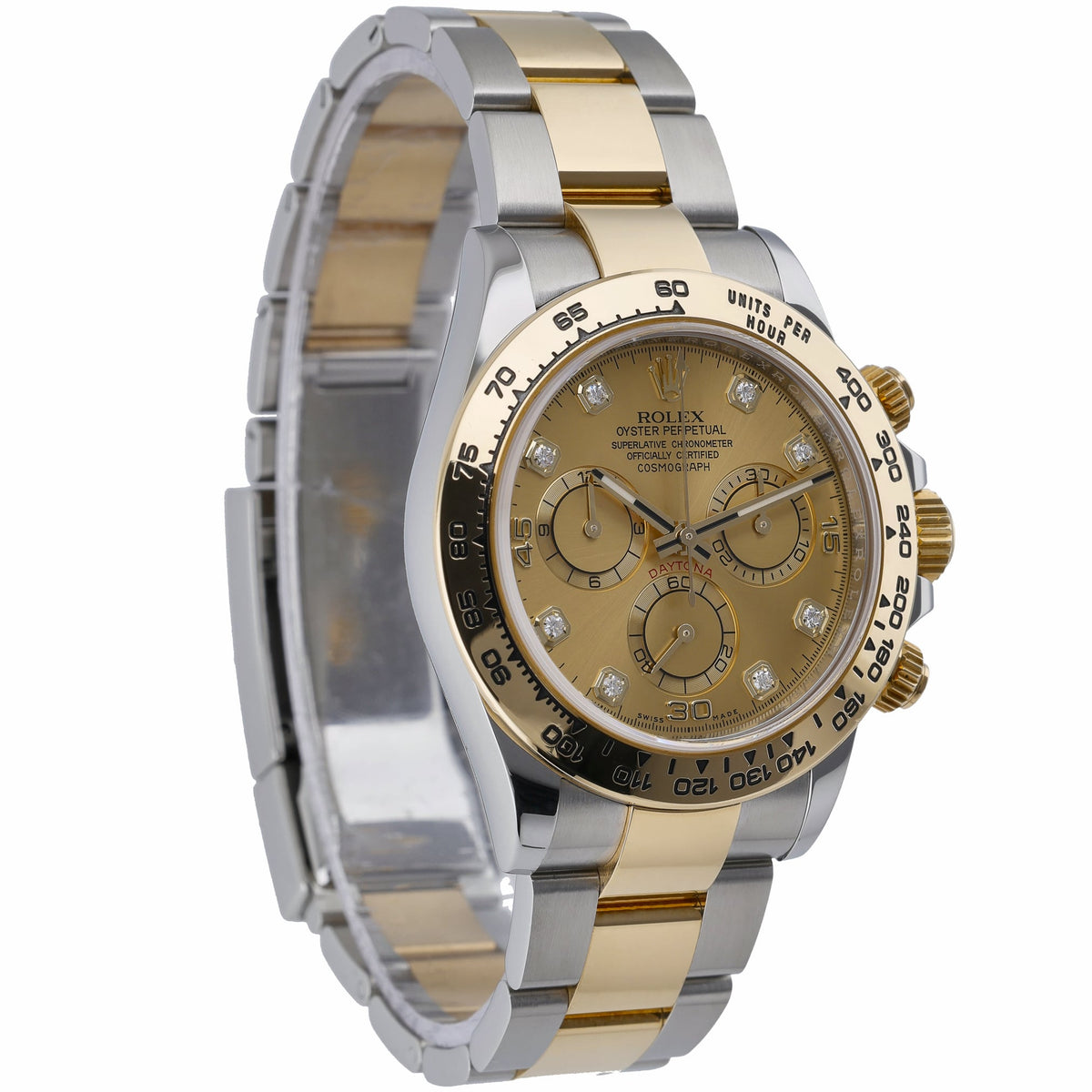 Rolex Daytona 116503 with champagne diamond dial and steel & yellow gold case - product image 4