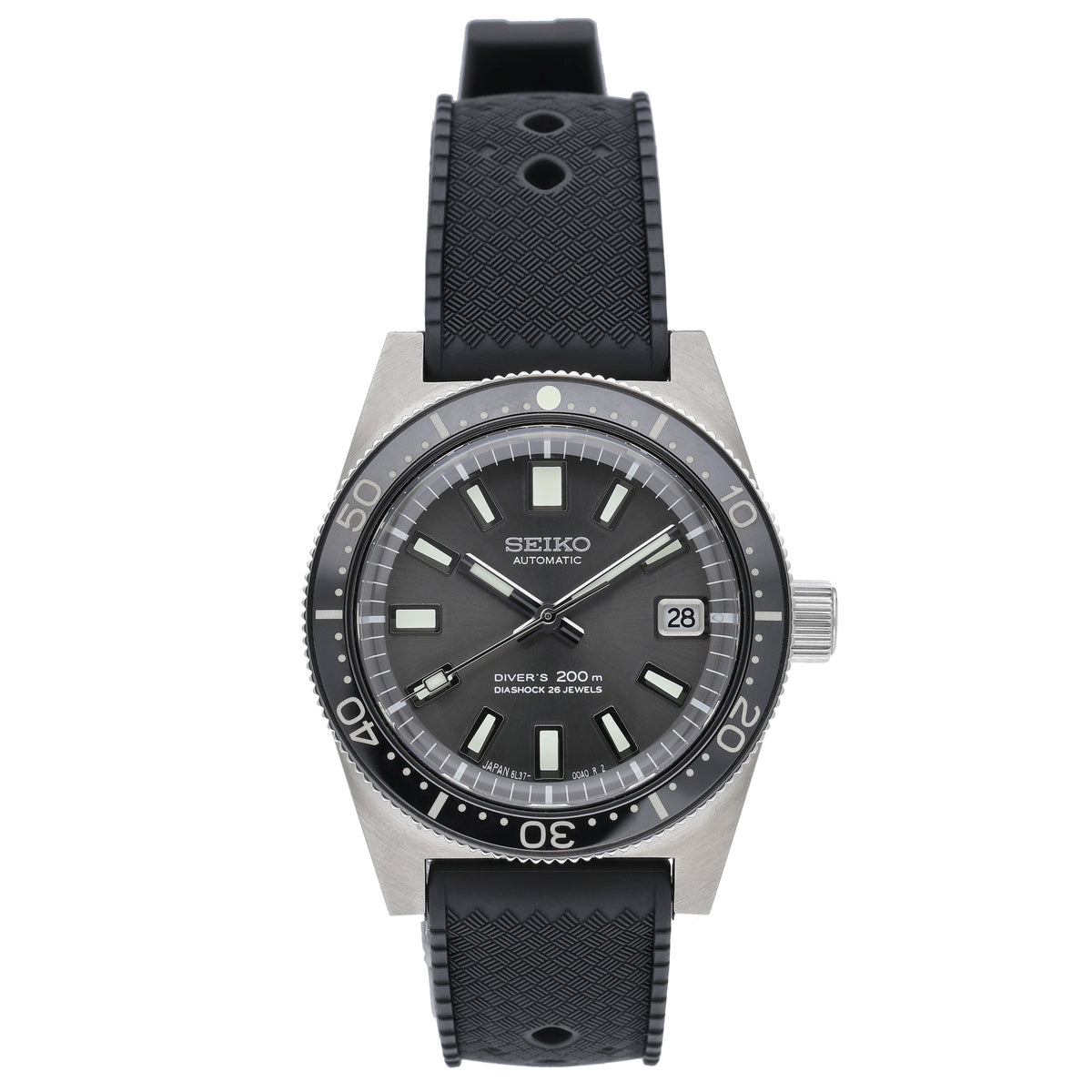 Seiko 1965 62MAS re-creation SJE093J1 with black dial and steel case - product image 2