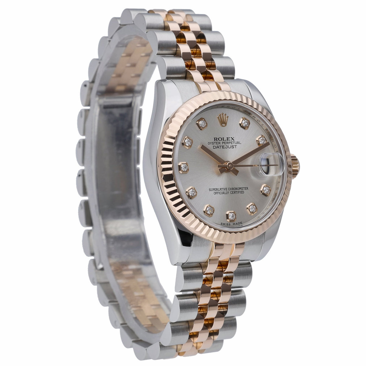 Rolex Datejust 31 178271 with silver dial and steel & rose gold case - product image 4