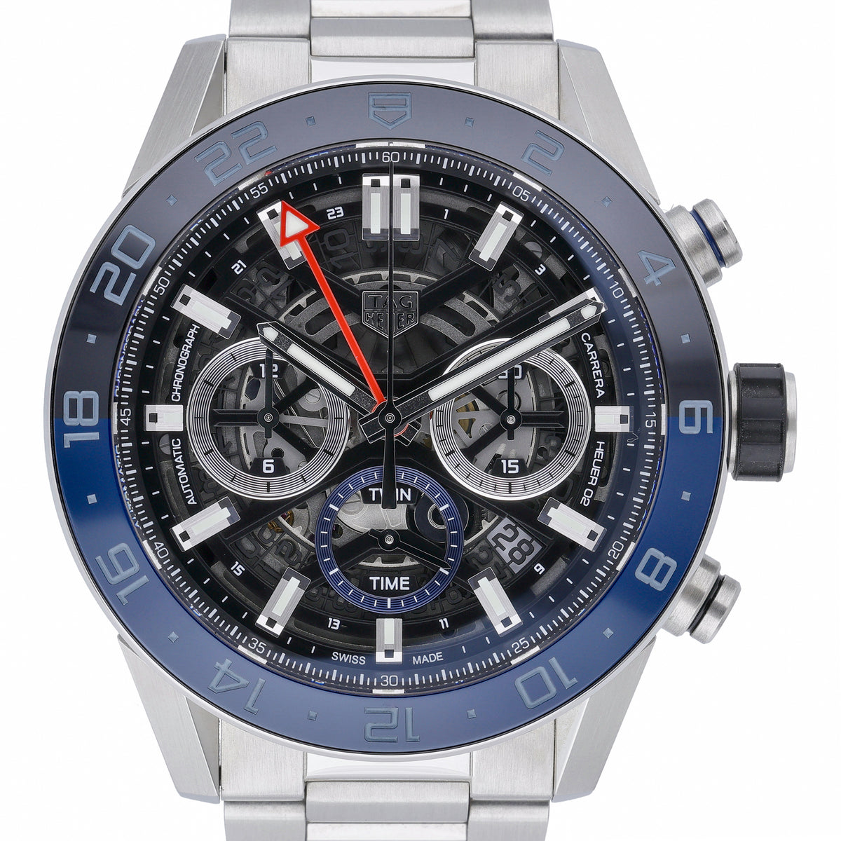 Tag Heuer Carrera Chronograph CBG2A1Z.BA0658 with black dial and steel case