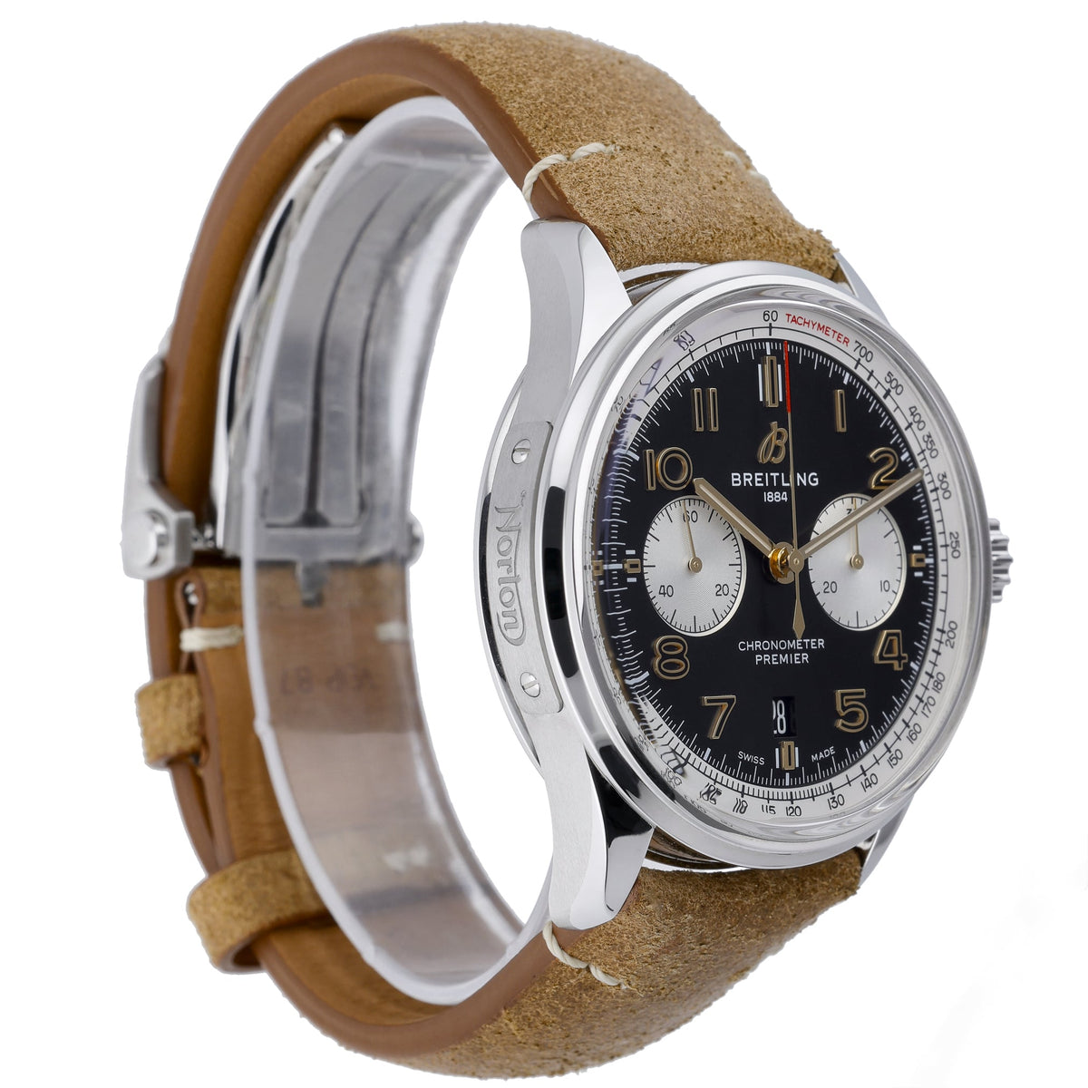 Breitling Premier B01 Chronograph 42 AB0118A21B1X1 with black dial and steel case - product image 4