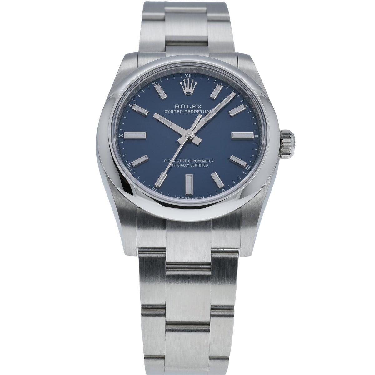 Rolex Rolex Oyster Perpetual 34 124200 with med blue dial and oystersteel case - product image 2
