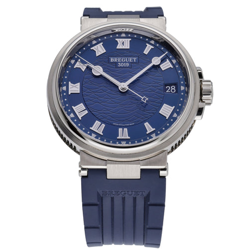 Breguet Marine 5517BBY29ZU with blue dial and 18ct white gold case - product image 2