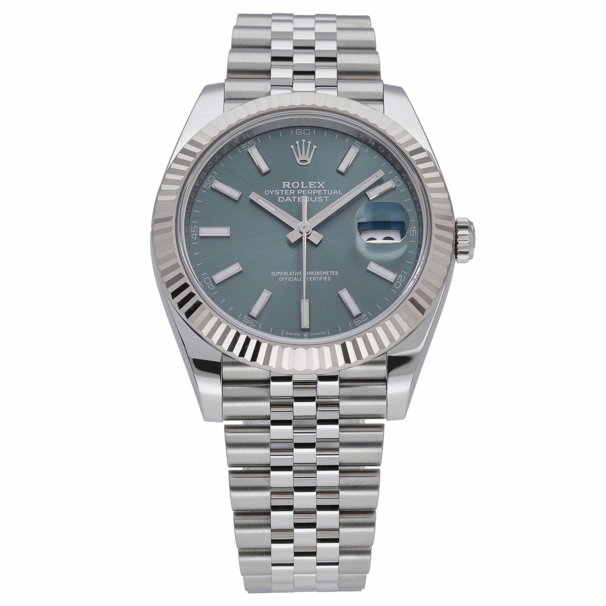Rolex Datejust 41 126334 with green dial and steel & white gold case - product image 2