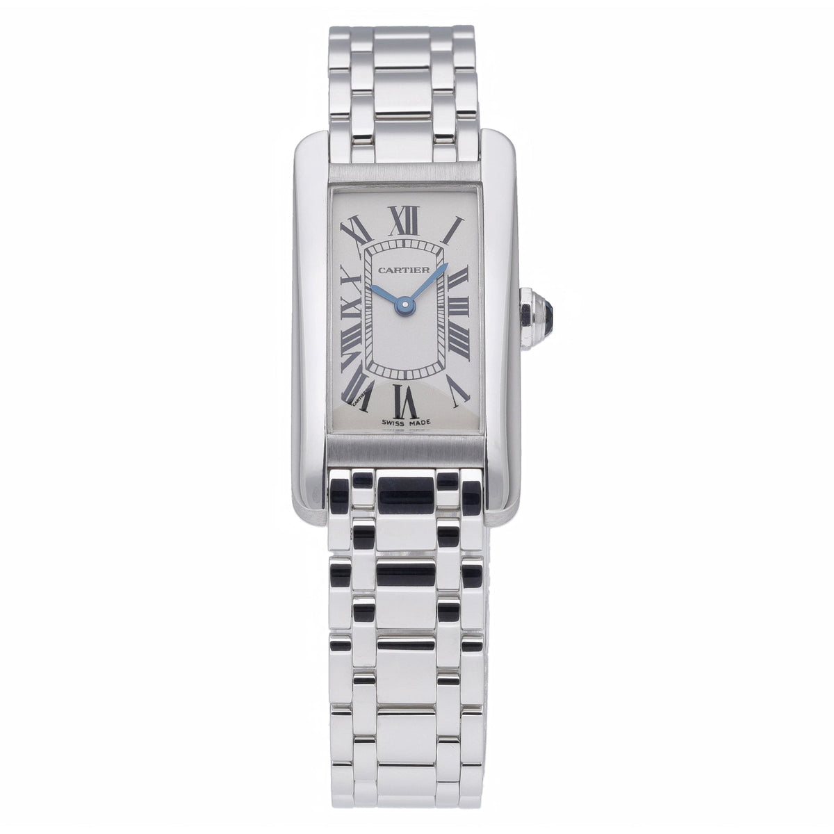 Cartier Tank Americaine 2489 with white dial and 18ct white gold case - product image 3