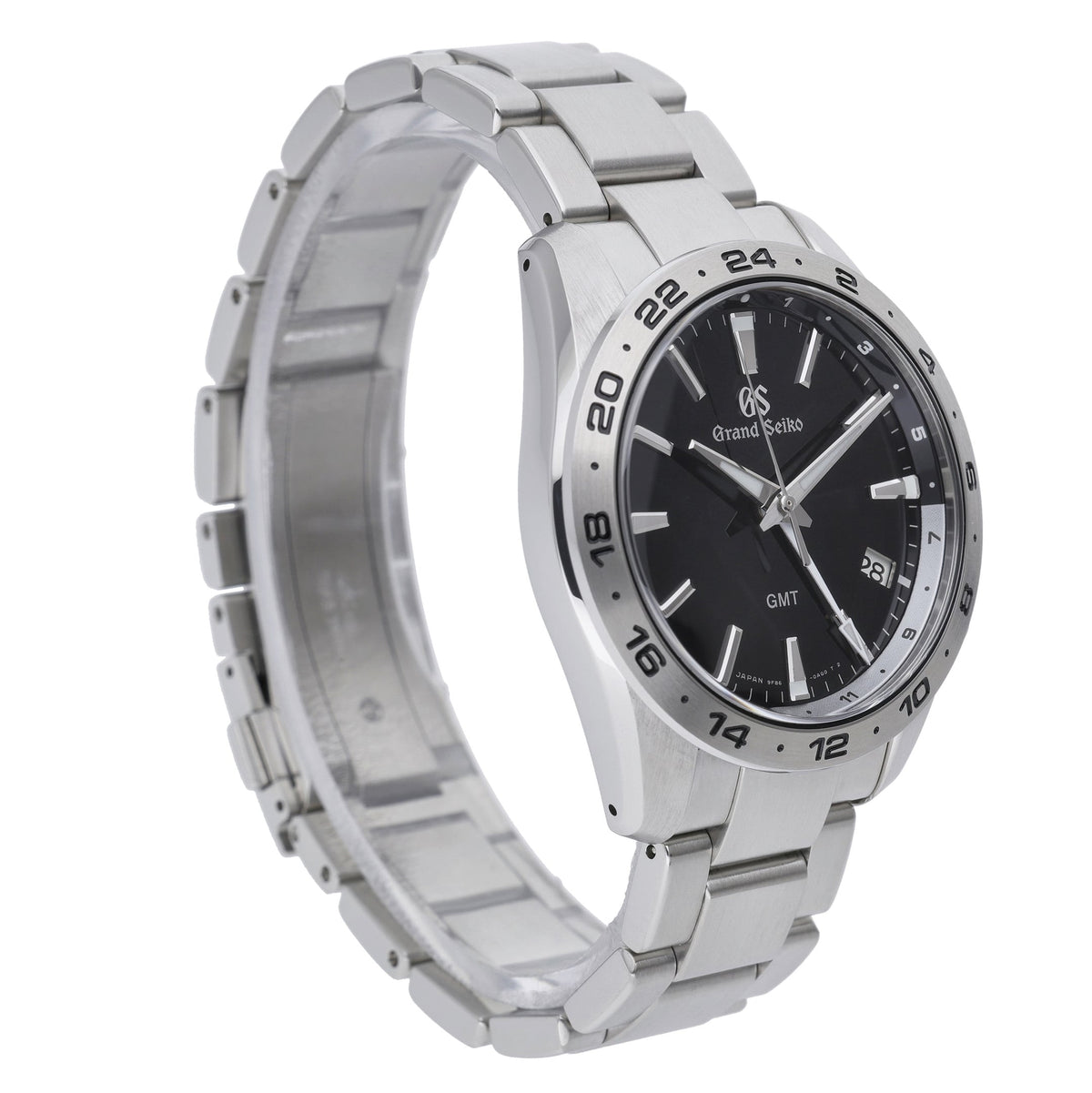 Grand Seiko GMT Quartz SBGN027G with black dial and steel case - product image 4