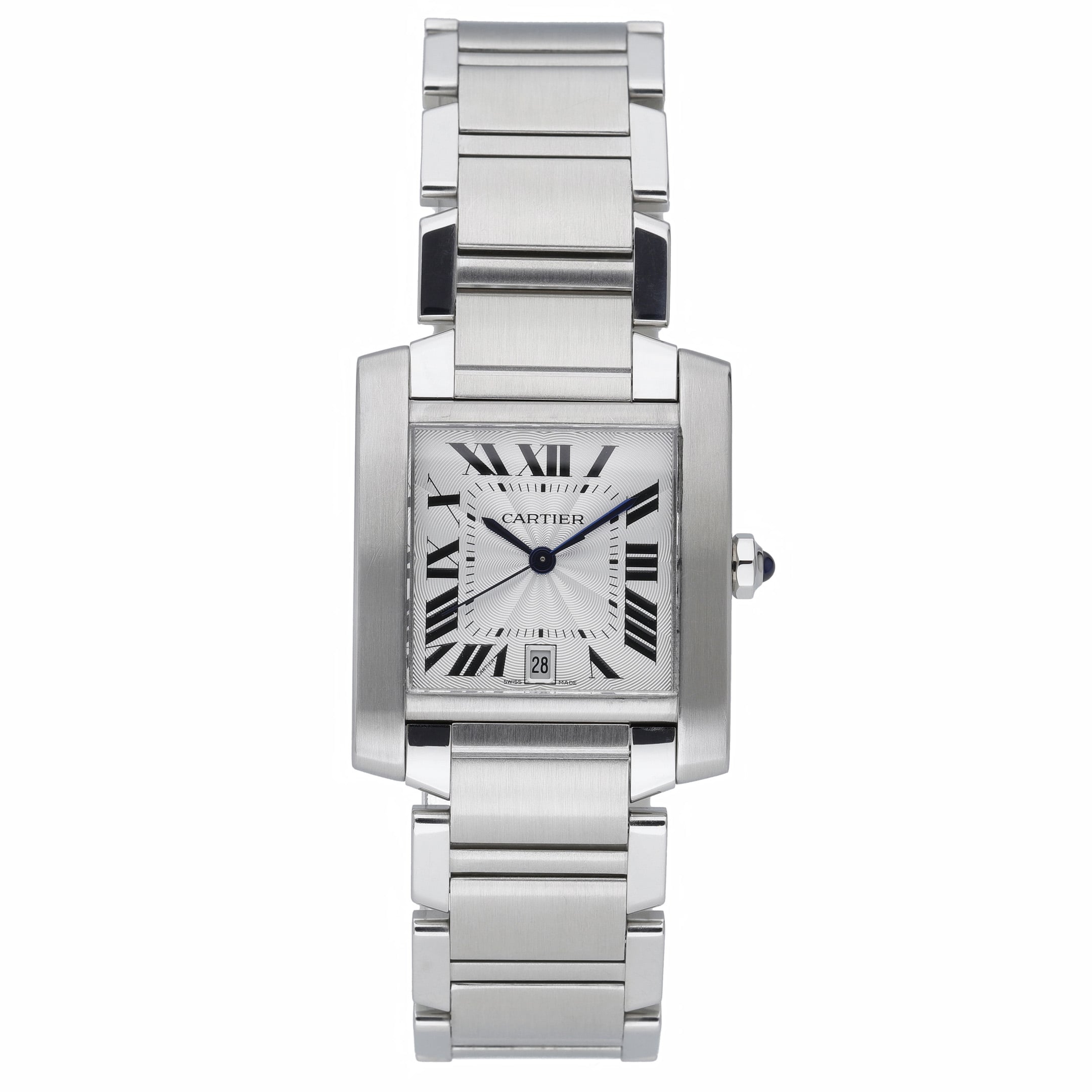 Cartier Tank Francaise 2302 with white dial and steel case - product image 2